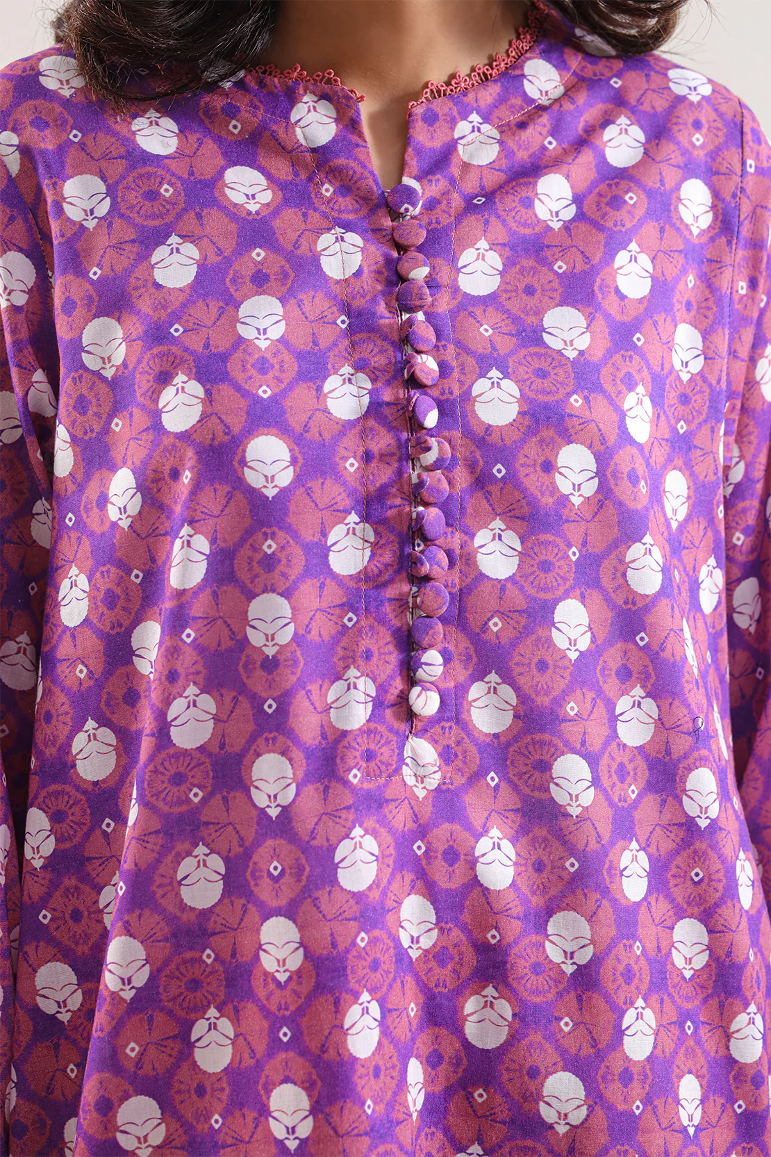 Printed Lawn Stitched 2 Piece (Shirt/Trouser) - Image 3