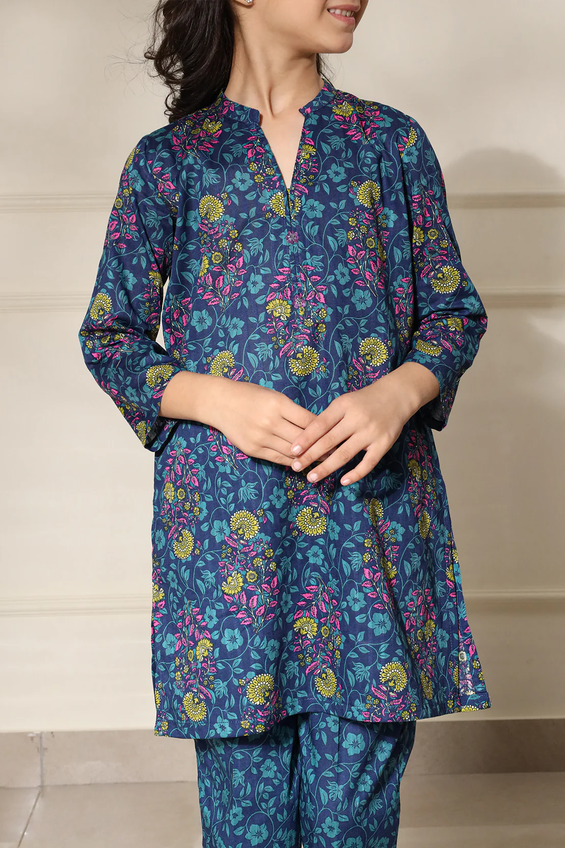 Printed Lawn Stitched 2 Piece (Shirt/Trouser) For Kids - Image 4