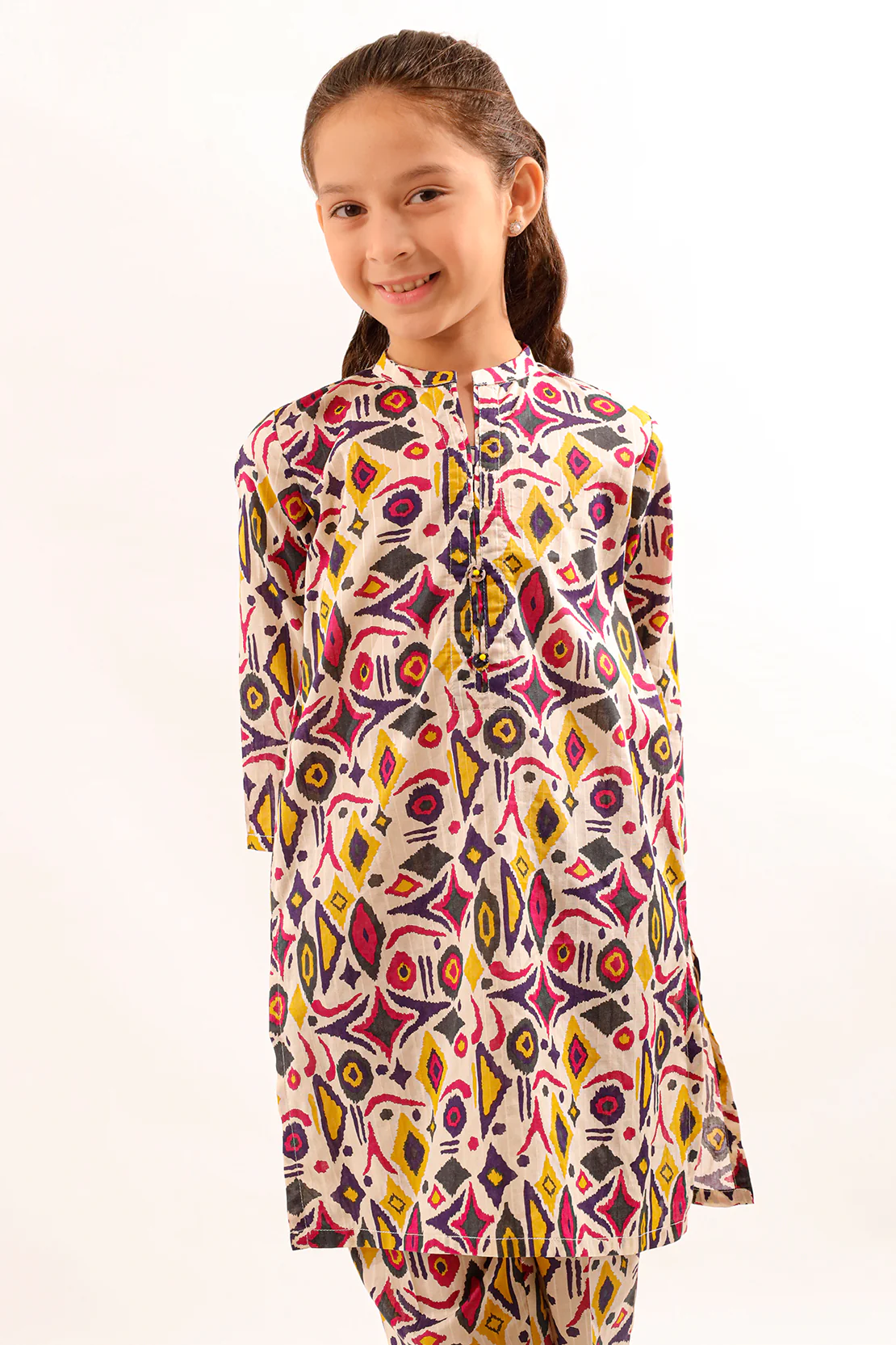 Printed Lawn Stitched 2 Piece (Shirt/Trouser) For Kids - Image 3