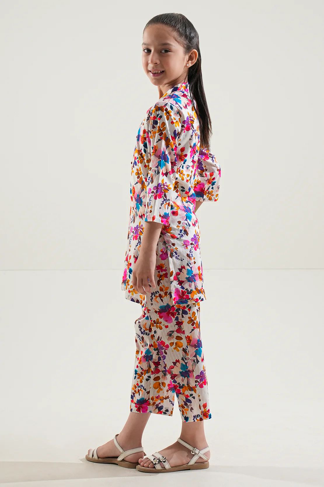 Printed Lawn Stitched 2 Piece (Shirt/Trouser) For Kids - Image 2