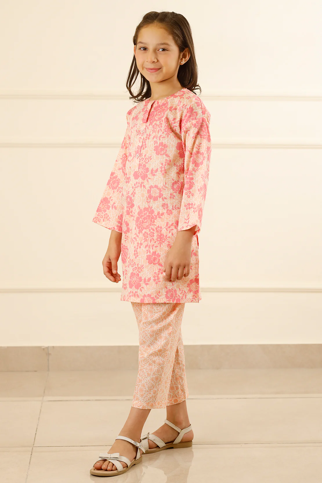 Printed Lawn Stitched 2 Piece (Shirt/Trouser) For Kids - Image 2