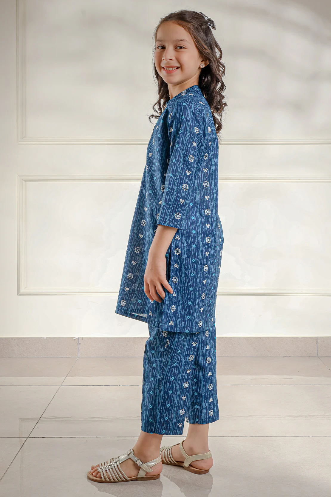 Printed Lawn Stitched 2 Piece (Shirt/Trouser) For Kids - Image 2