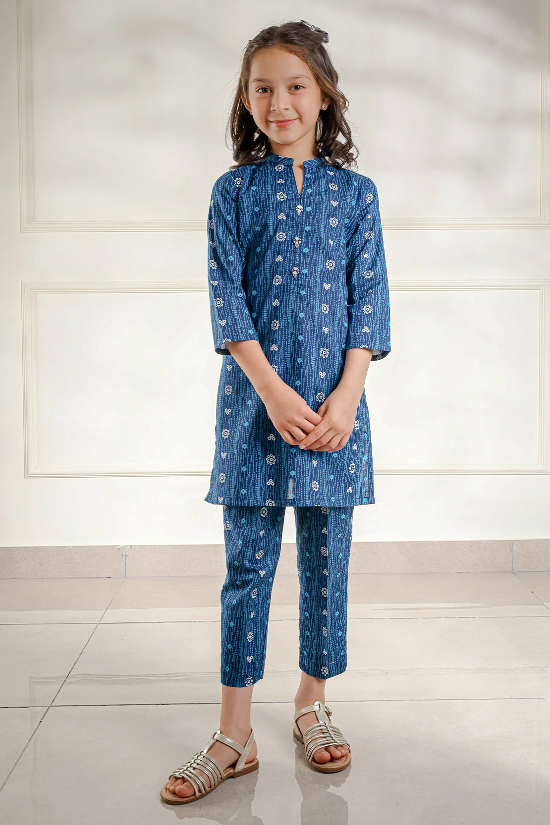Printed Lawn Stitched 2 Piece (Shirt/Trouser) For Kids - Image 4