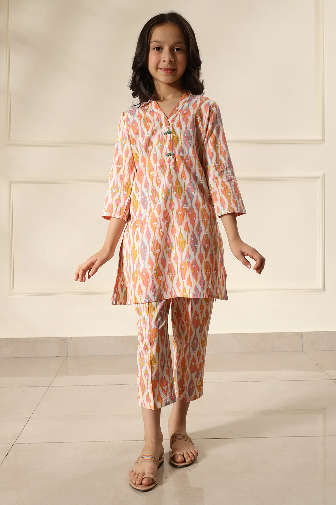 Printed Lawn Stitched 2 Piece (Shirt/Trouser) For Kids - Image 4