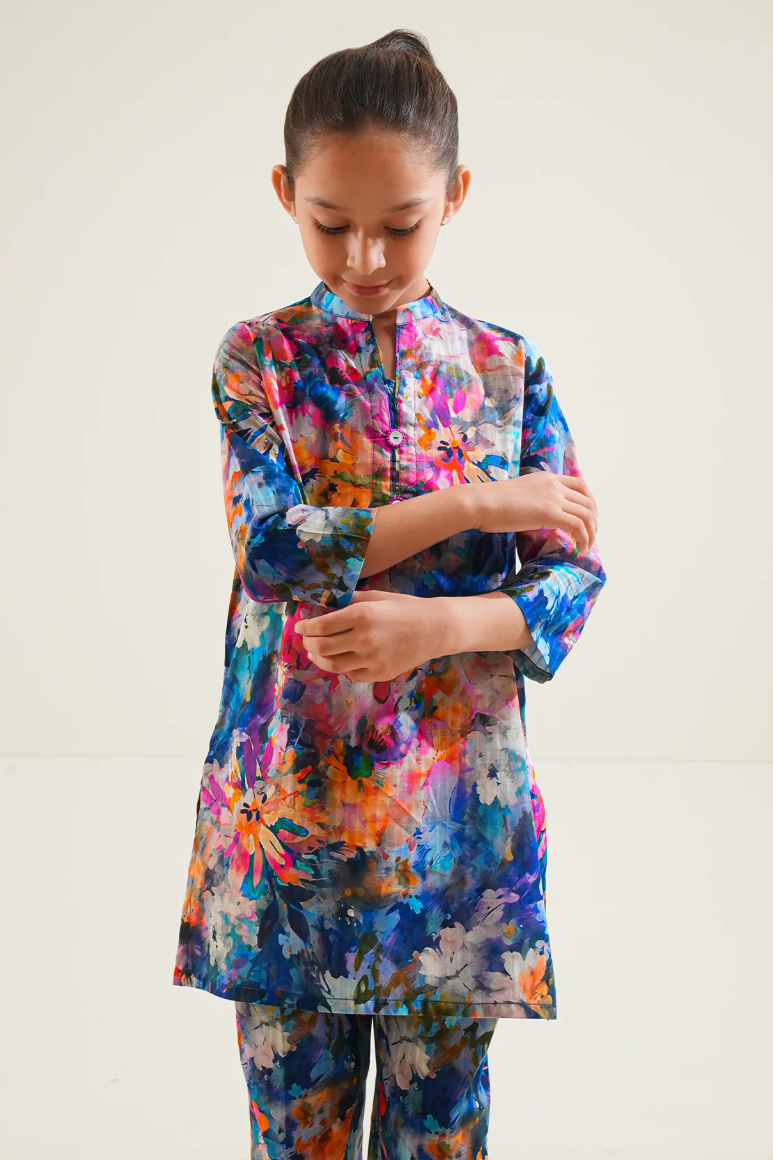 Printed Lawn Stitched 2 Piece (Shirt/Trouser) For Kids - Image 4