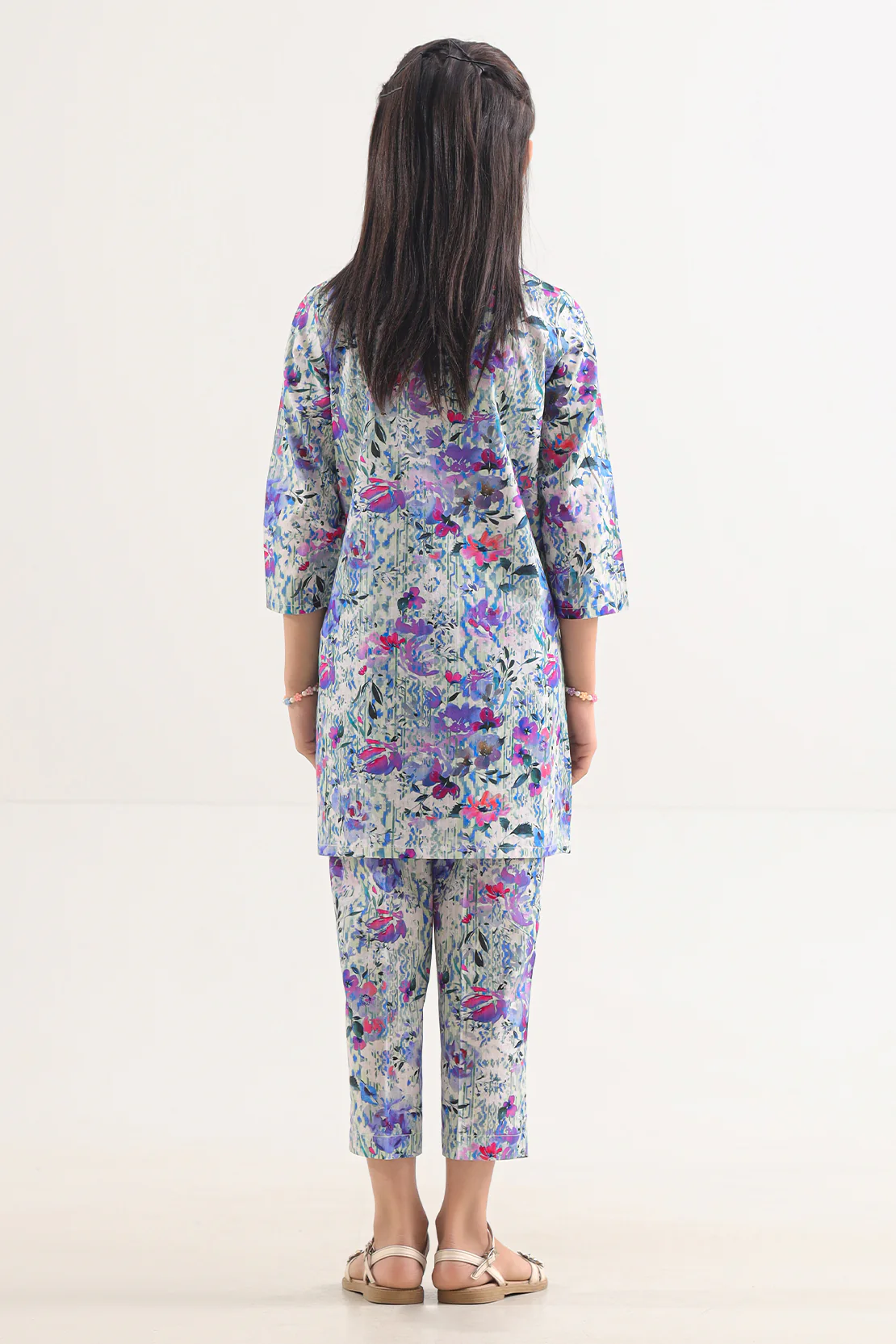 Printed Lawn Stitched 2 Piece (Shirt/Trouser) For Kids - Image 4