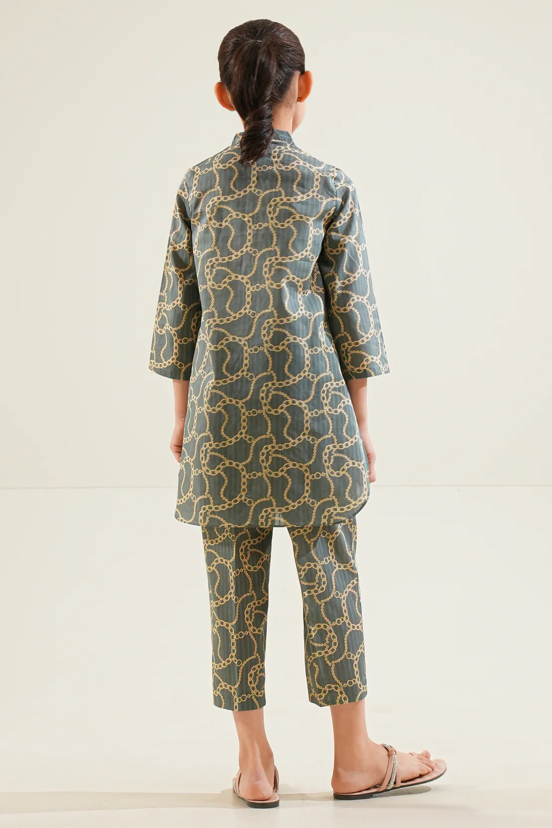 Printed Lawn Stitched 2 Piece (Shirt/Trouser) For Kids - Image 6