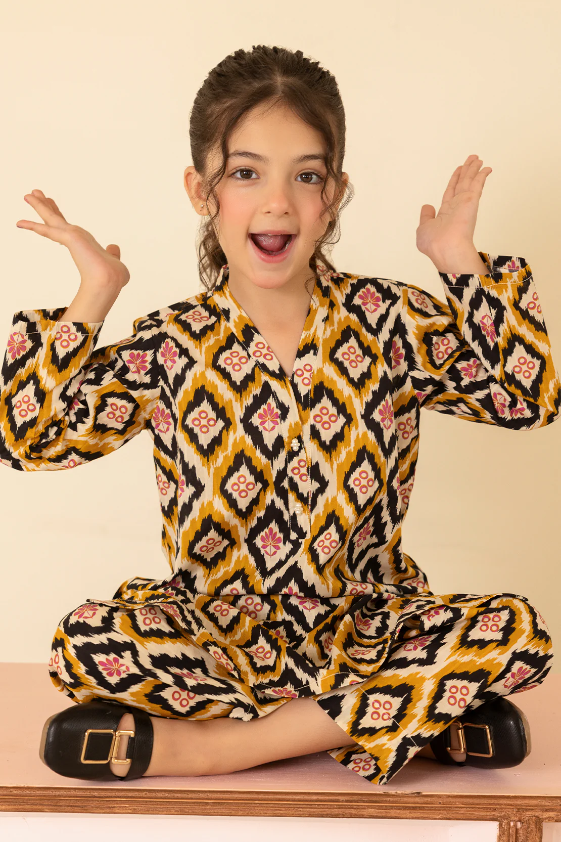 Printed Lawn Stitched 2 Piece (Shirt/Trouser) For Kids - Image 2