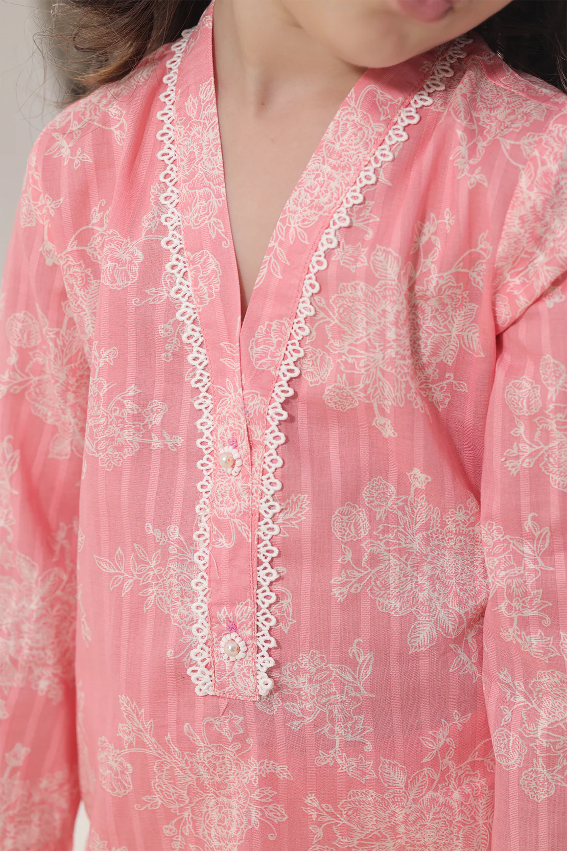 Printed Lawn Stitched 2 Piece (Shirt/Trouser) For Kids - Image 4