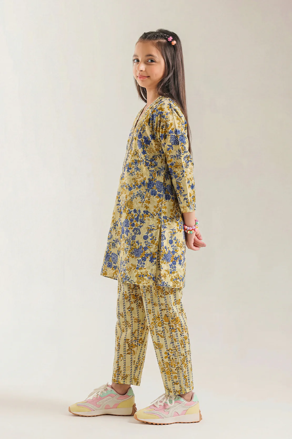 Printed Lawn Stitched 2 Piece (Shirt/Trouser) For Kids - Image 2