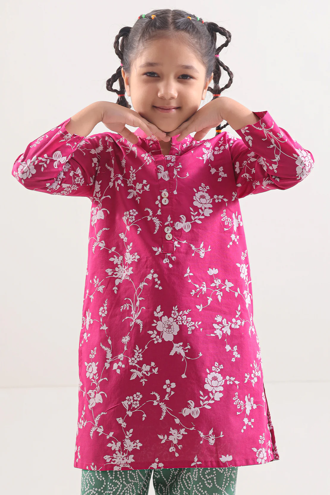 Printed Lawn Stitched 2 Piece (Shirt/Trouser) For Kids - Image 2