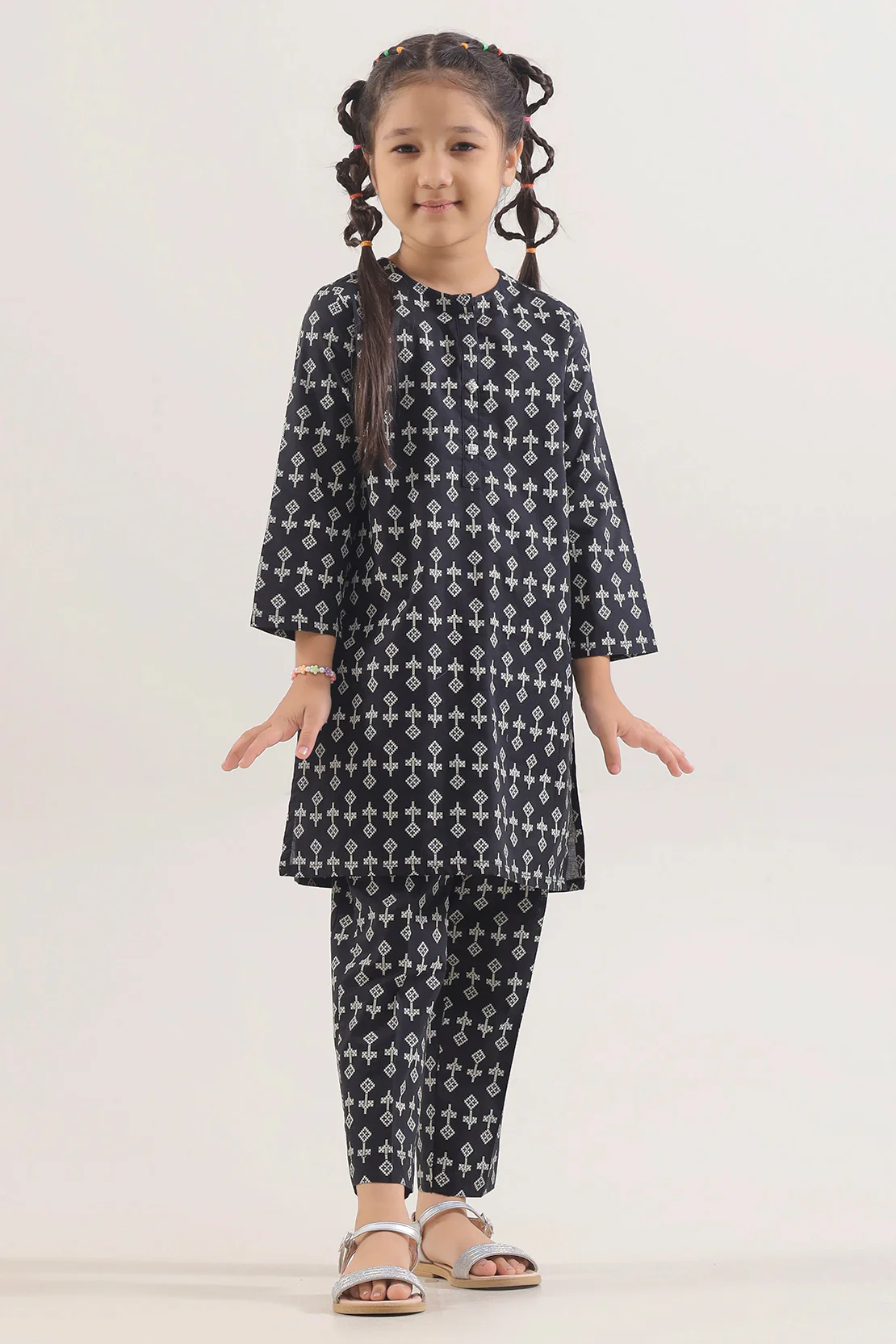 Printed Lawn Stitched 2 Piece (Shirt/Trouser) For Kids