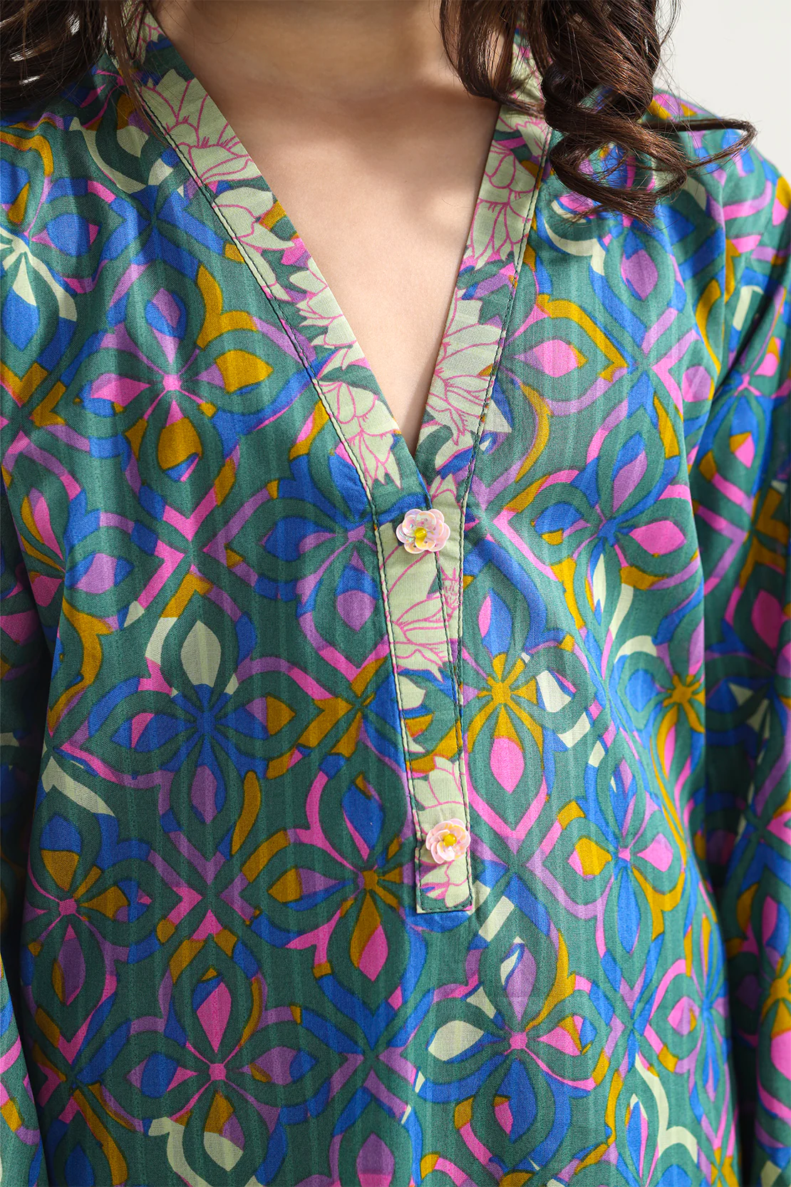 Printed Lawn Stitched 2 Piece (Shirt/Trouser) For Kids - Image 4