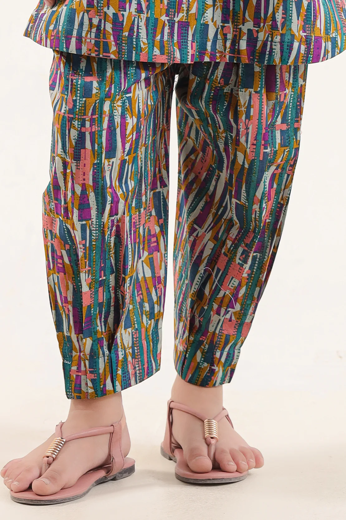 Printed Lawn Stitched 2 Piece (Shirt/Trouser) For Kids - Image 5