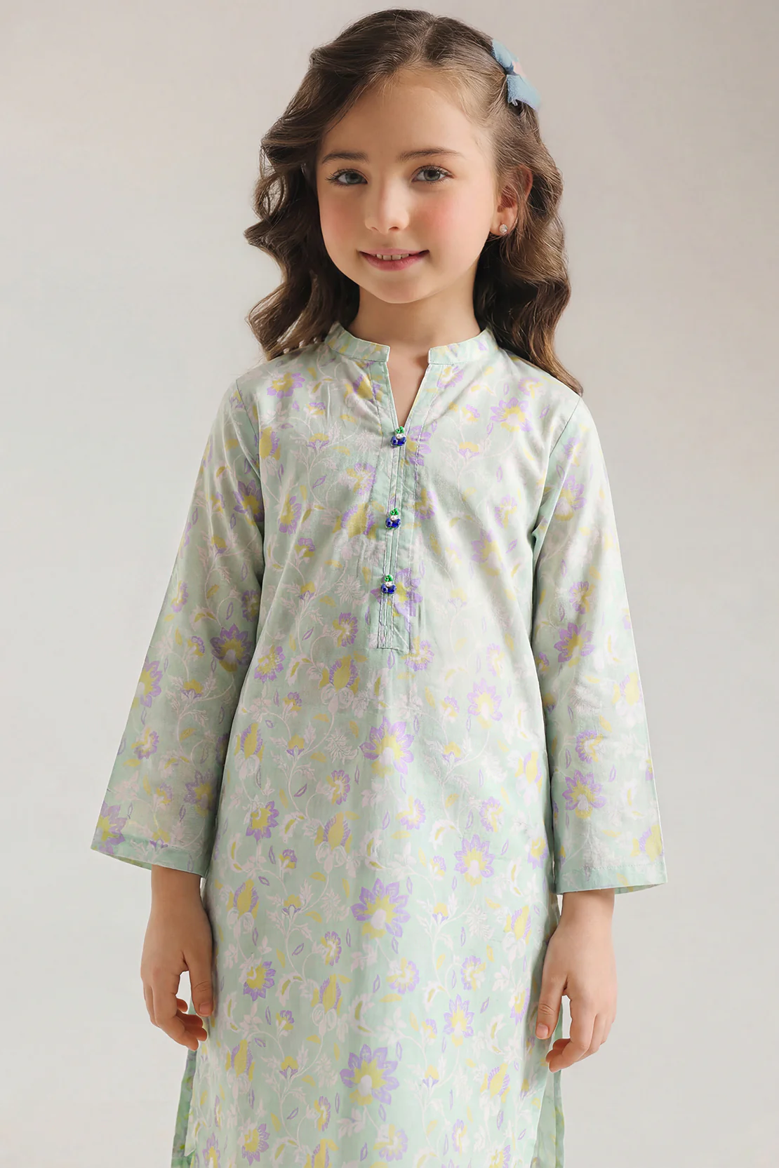 Printed Lawn Stitched 2 Piece (Shirt/Trouser) For Kids - Image 2