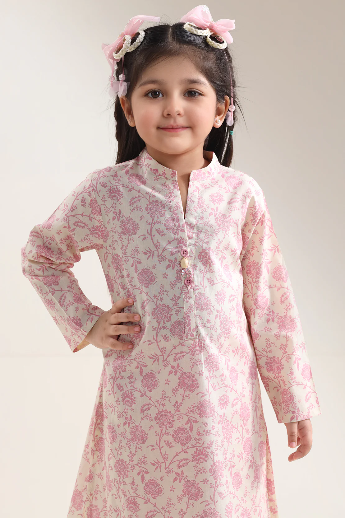 Printed Lawn Stitched 2 Piece (Shirt/Trouser) For Kids - Image 3