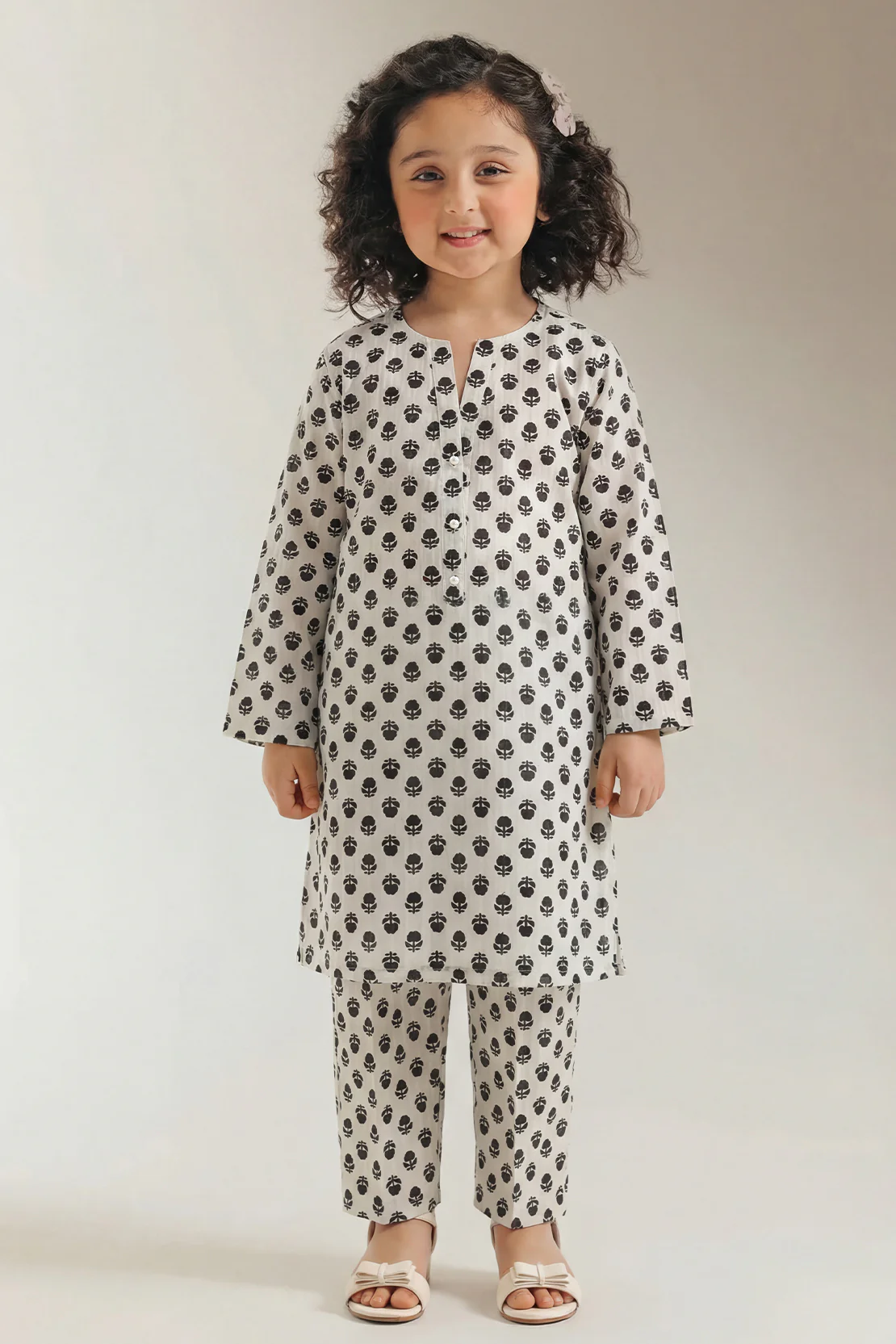 Printed Lawn Stitched 2 Piece (Shirt/Trouser) For Kids