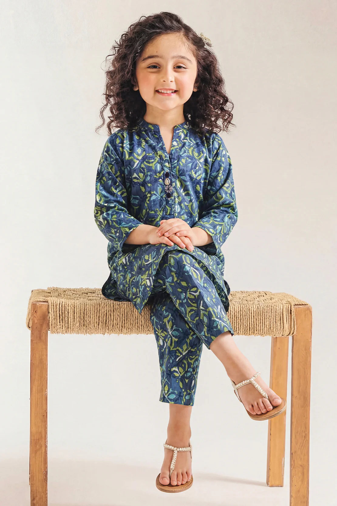 Printed Lawn Stitched 2 Piece (Shirt/Trouser) For Kids