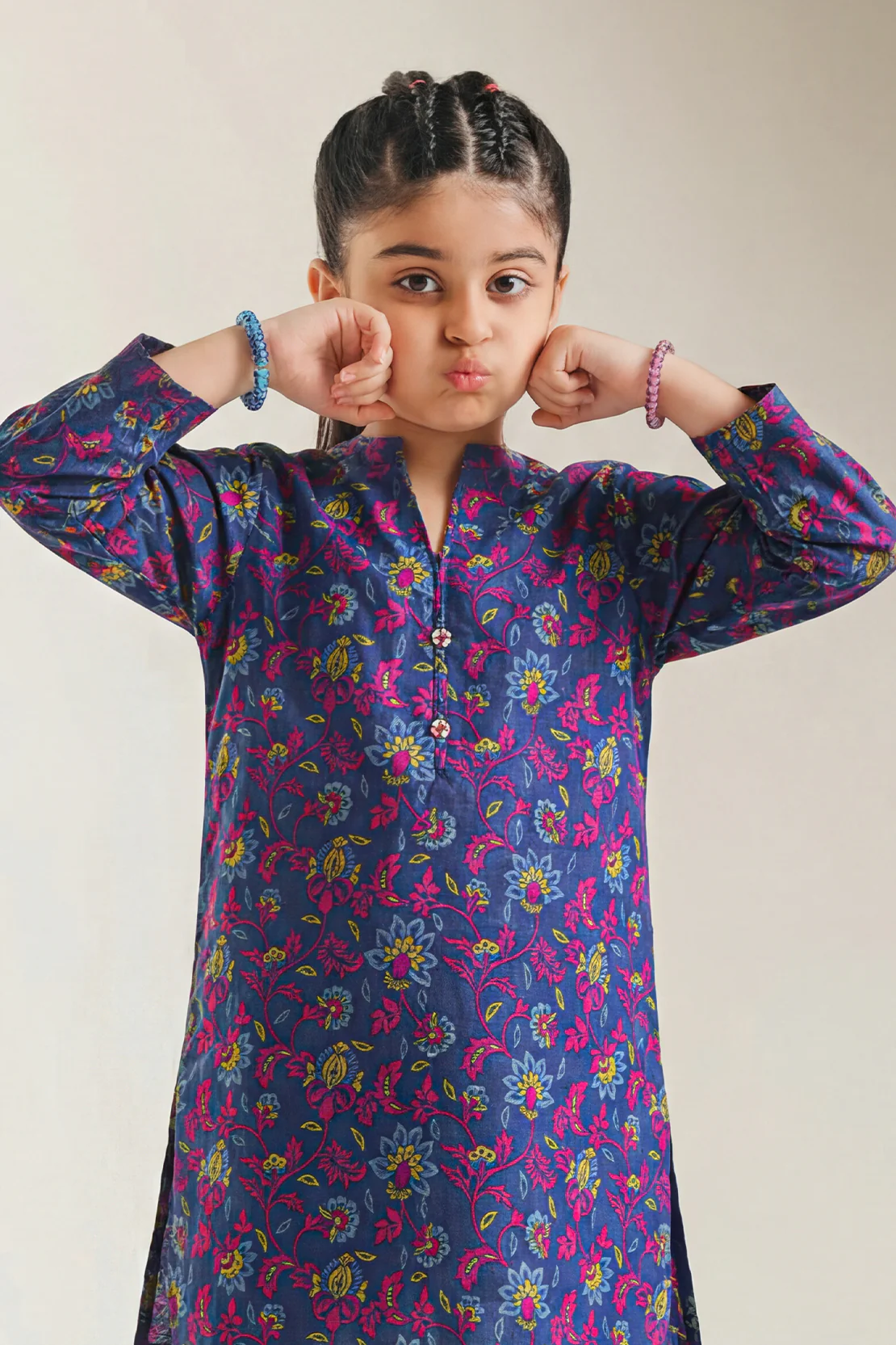 Printed Lawn Stitched 2 Piece (Shirt/Trouser) For Kids - Image 3