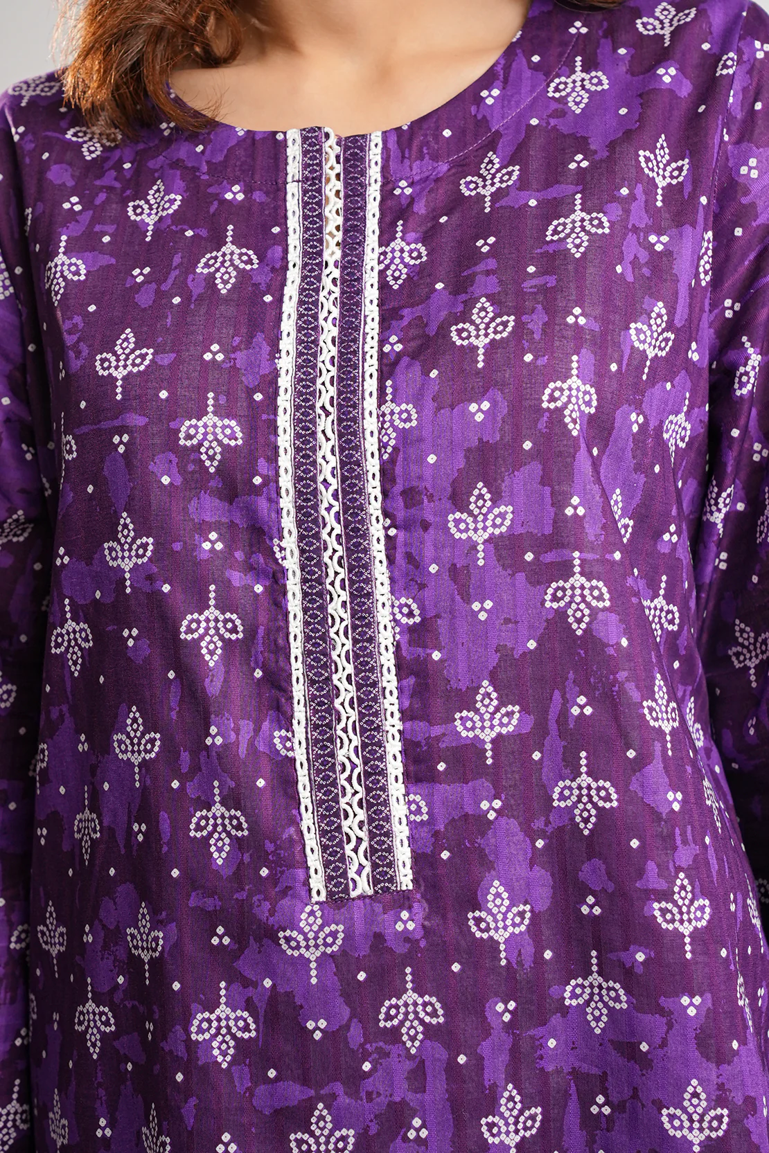 Printed Lawn Stitched 2 Piece (Shirt/Trouser) - Image 7