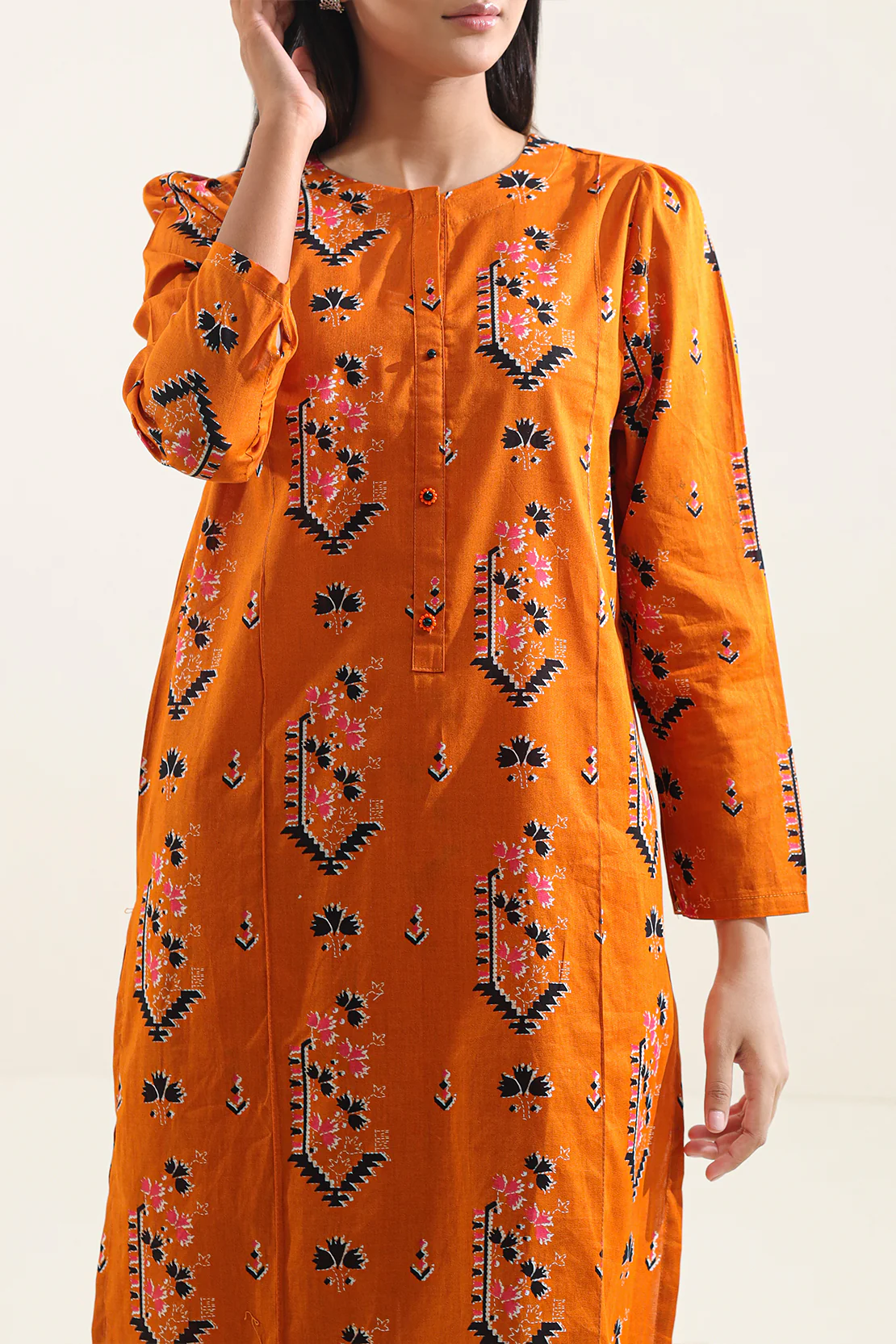 Printed Lawn Stitched 2 Piece (Shirt/Trouser) - Image 4