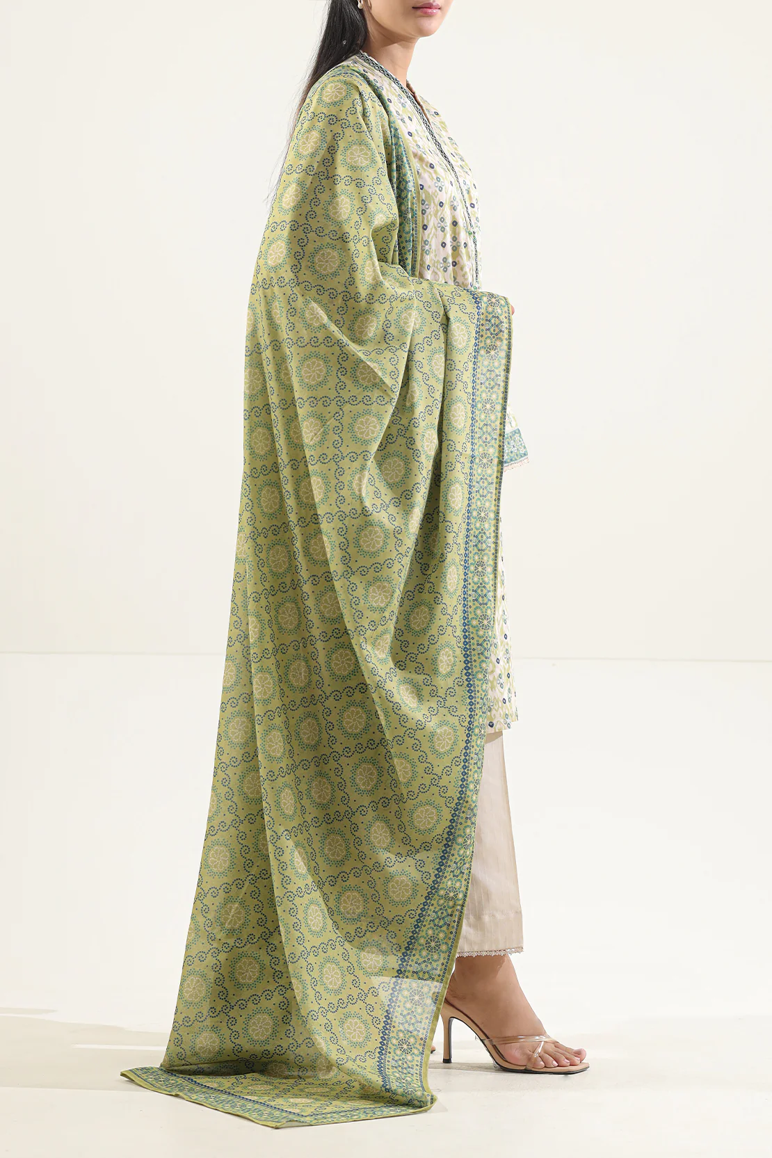 Printed Lawn Stitched 2 Piece (Shirt/Trouser) - Image 3