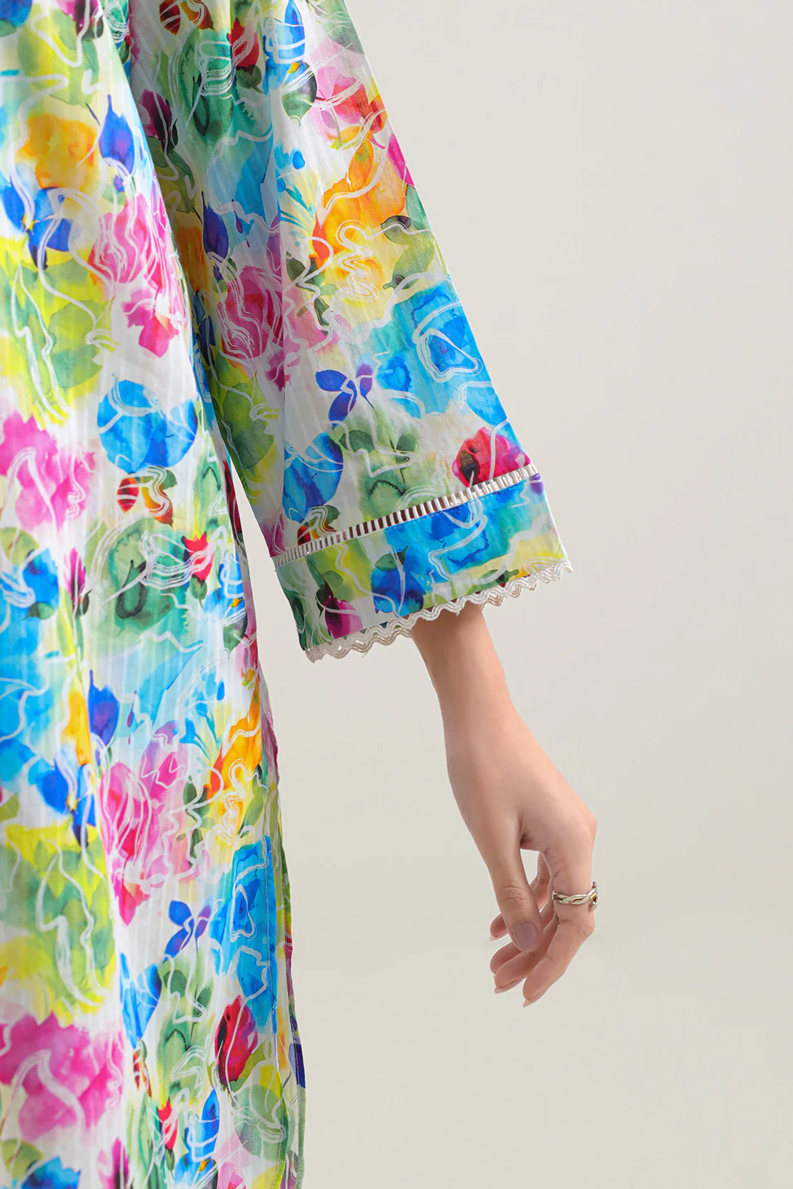 Printed Lawn Stitched 2 Piece (Shirt/Trouser) - Image 5