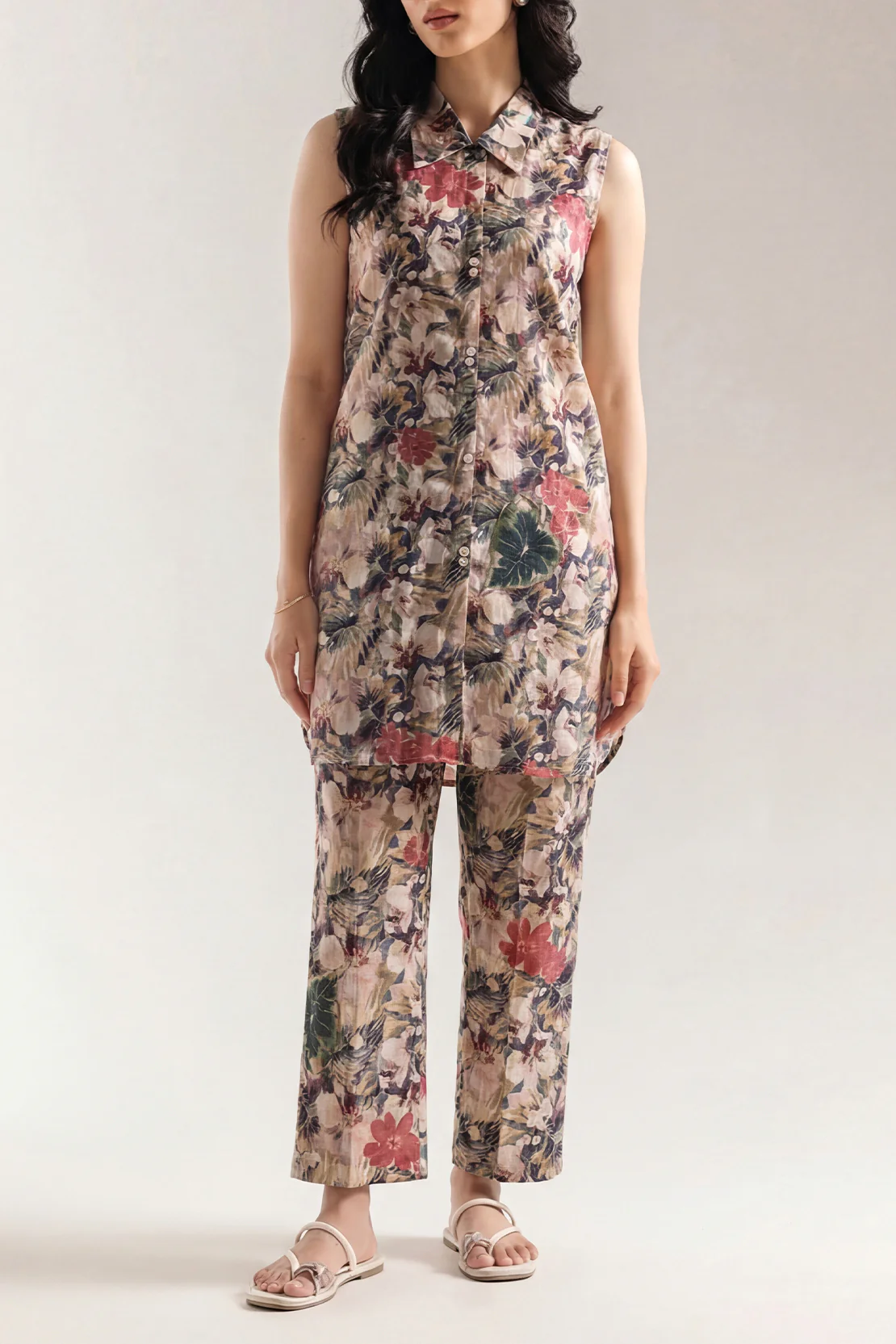 Printed Lawn Stitched 2 Piece (Shirt/Trouser) - Image 2
