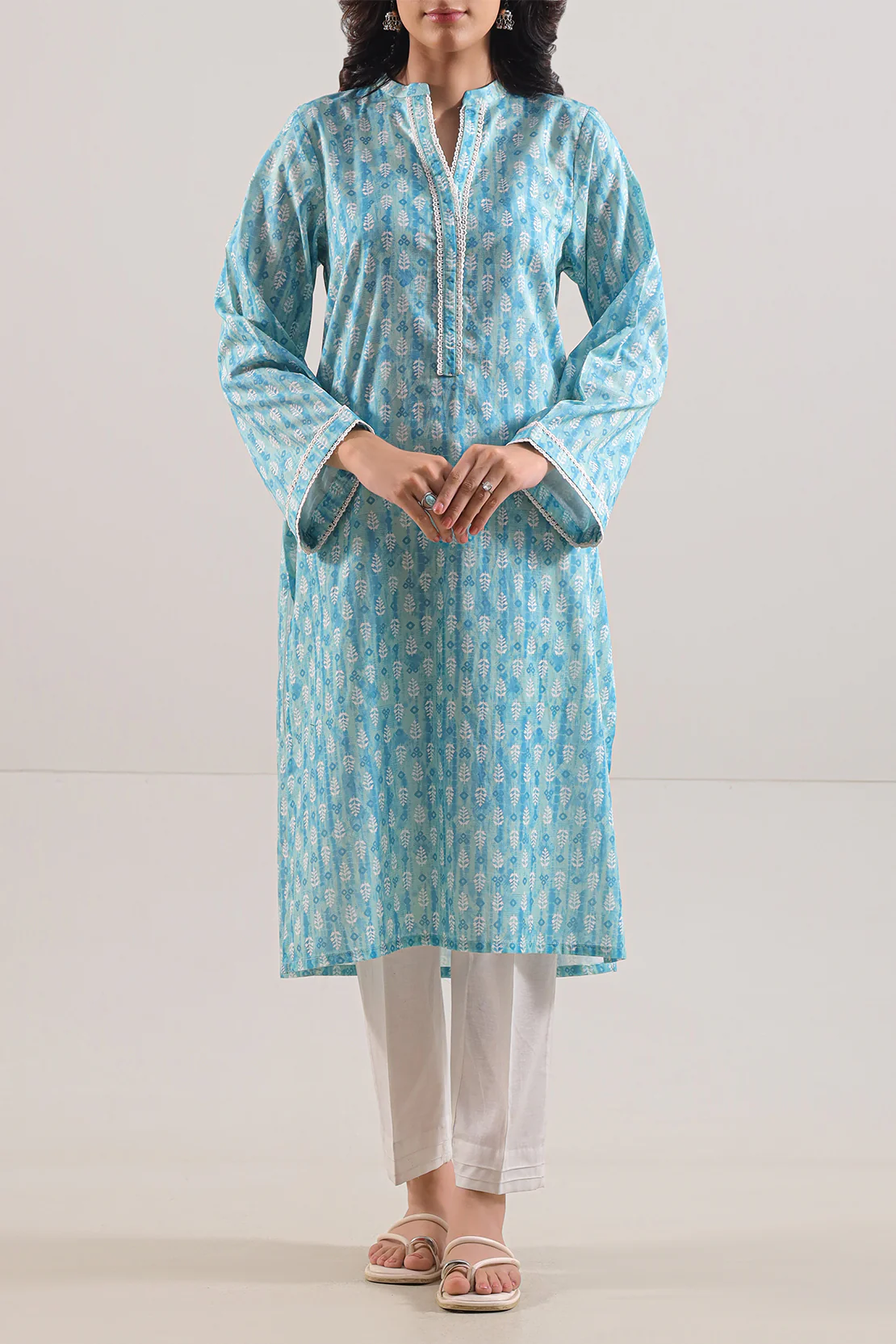 Printed Lawn Stitched 2 Piece (Shirt/Trouser)