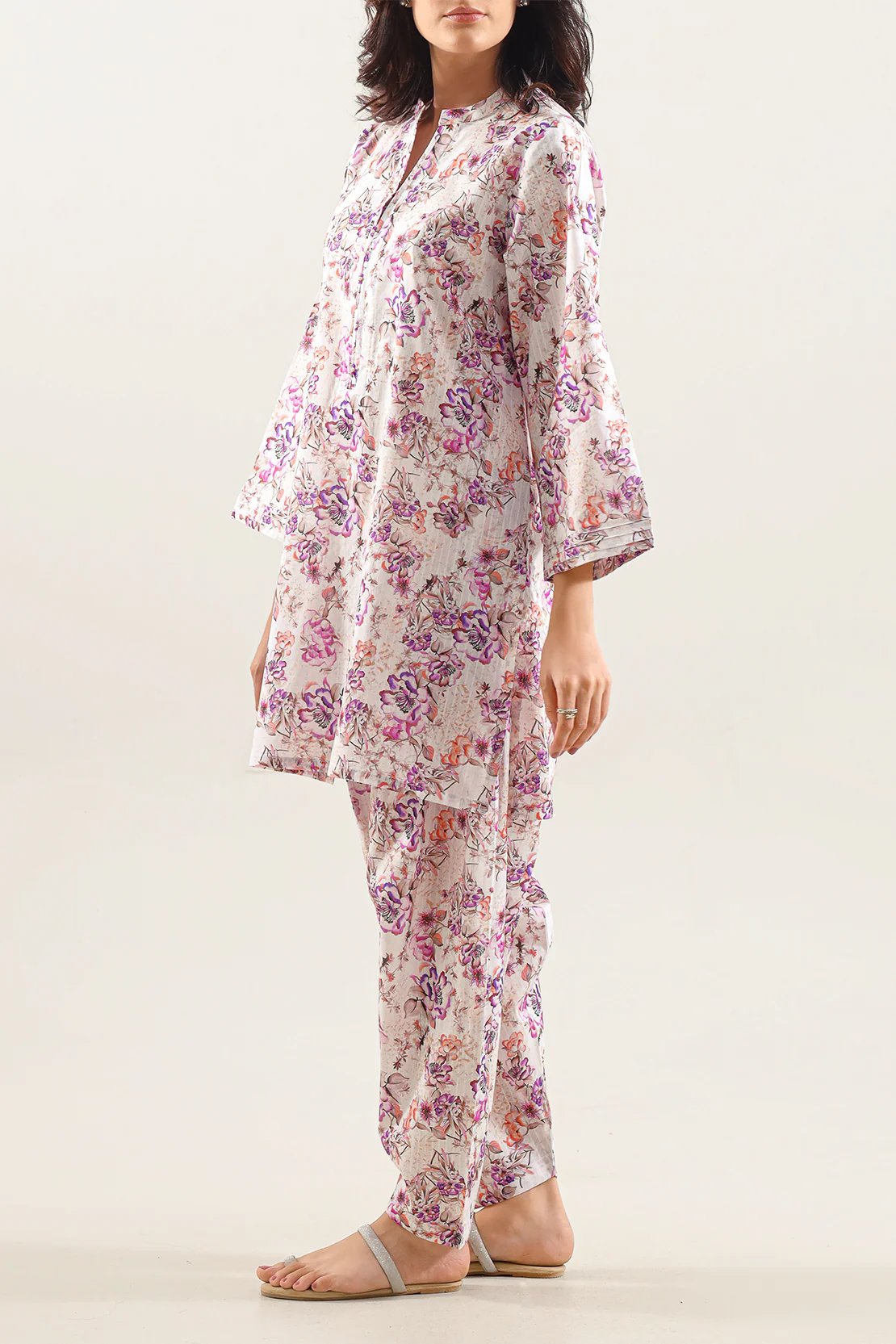 Printed Lawn Stitched 2 Piece (Shirt/Trouser) - Image 2
