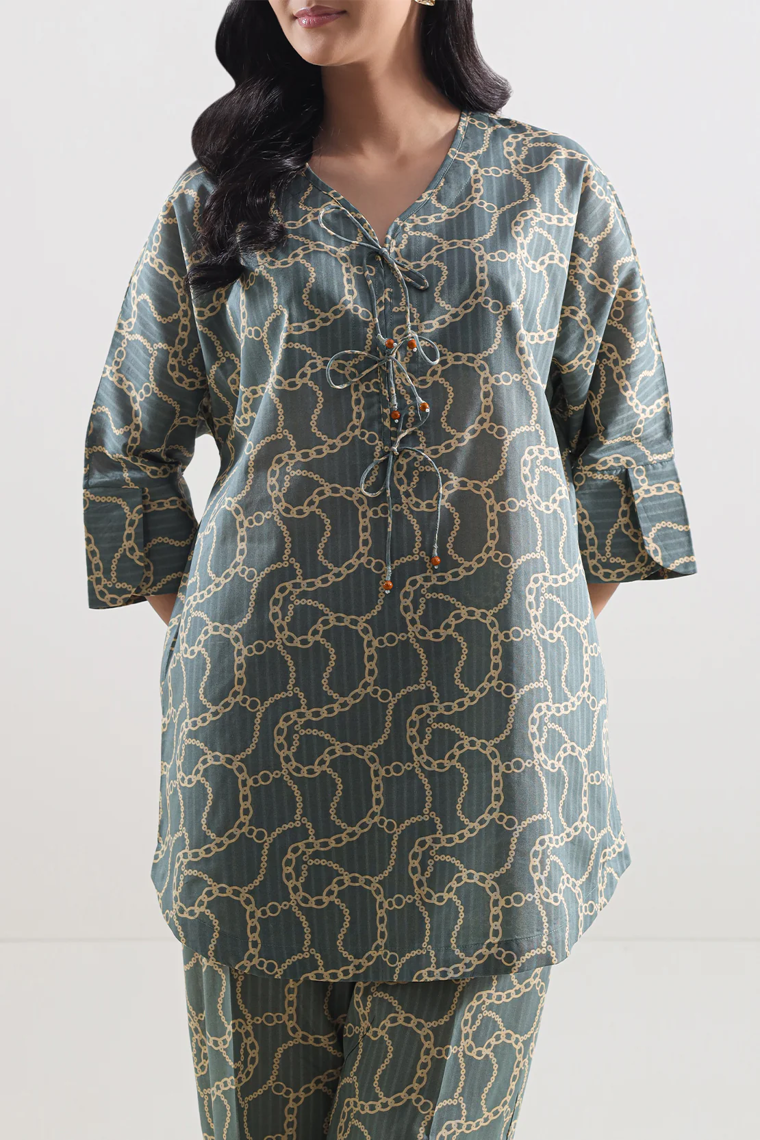 Printed Lawn Stitched 2 Piece (Shirt/Trouser) - Image 4