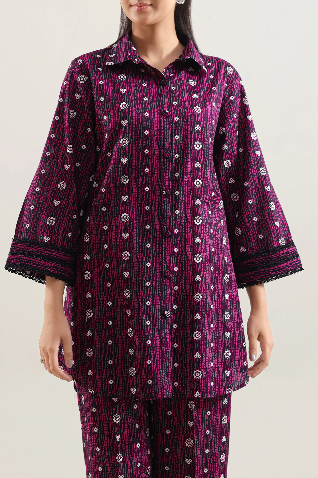 Printed Lawn Stitched 2 Piece (Shirt/Trouser) - Image 3