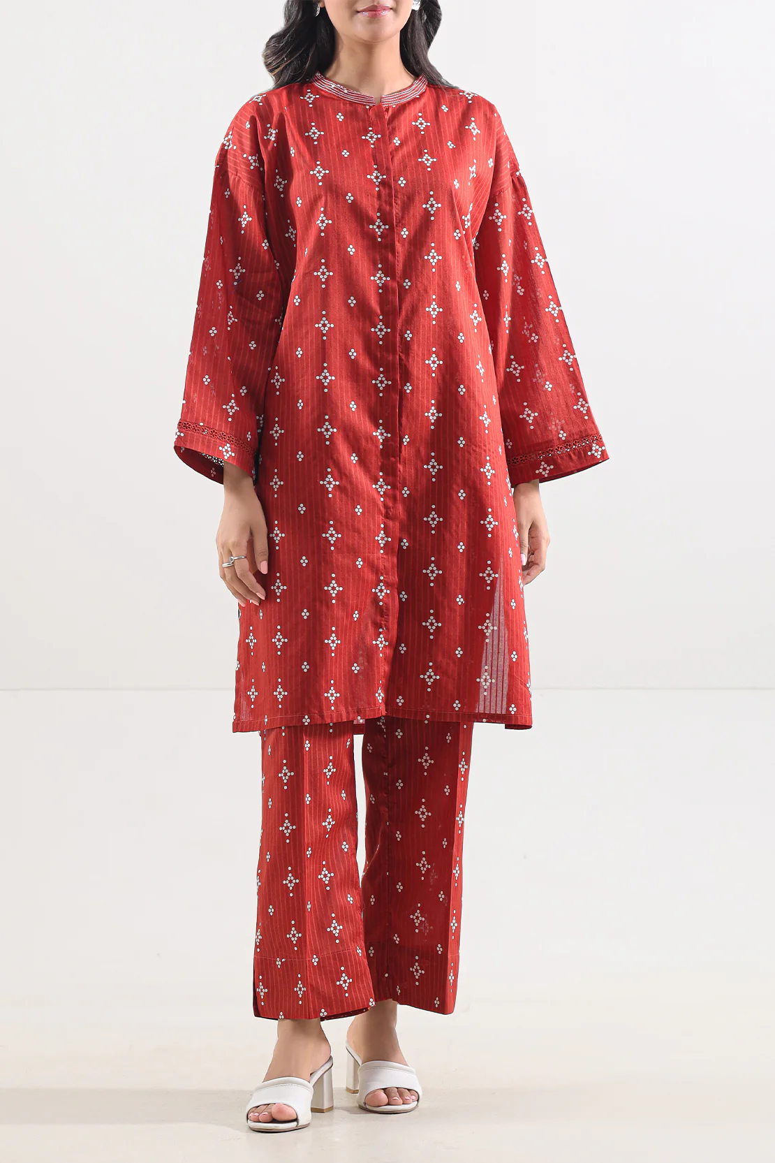 Printed Lawn Stitched 2 Piece (Shirt/Trouser) - Image 2