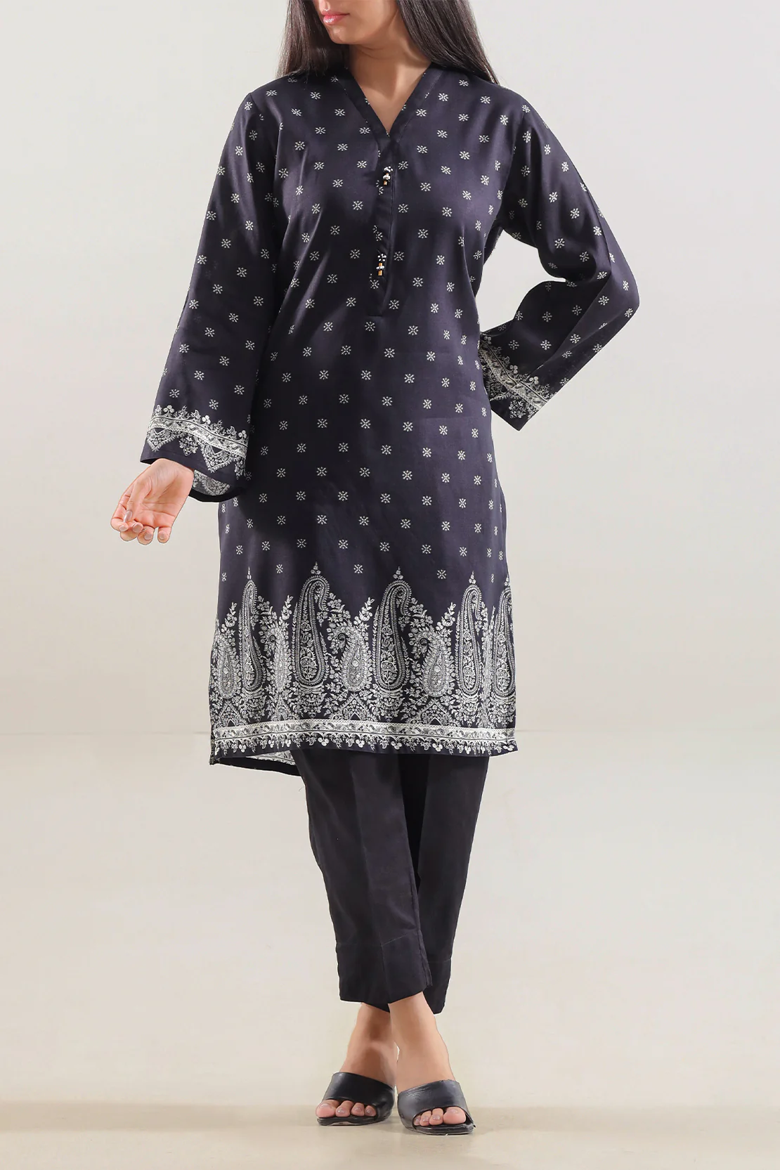 Printed Lawn Stitched 2 Piece (Shirt/Trouser) - Image 3