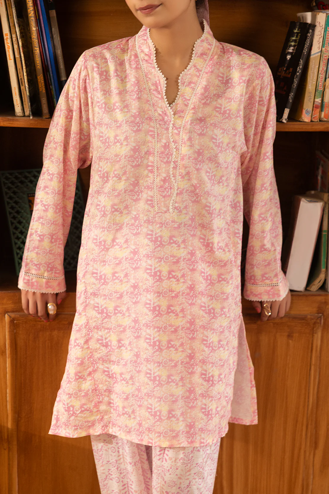 Printed Lawn Stitched 2 Piece (Shirt/Trouser) - Image 2