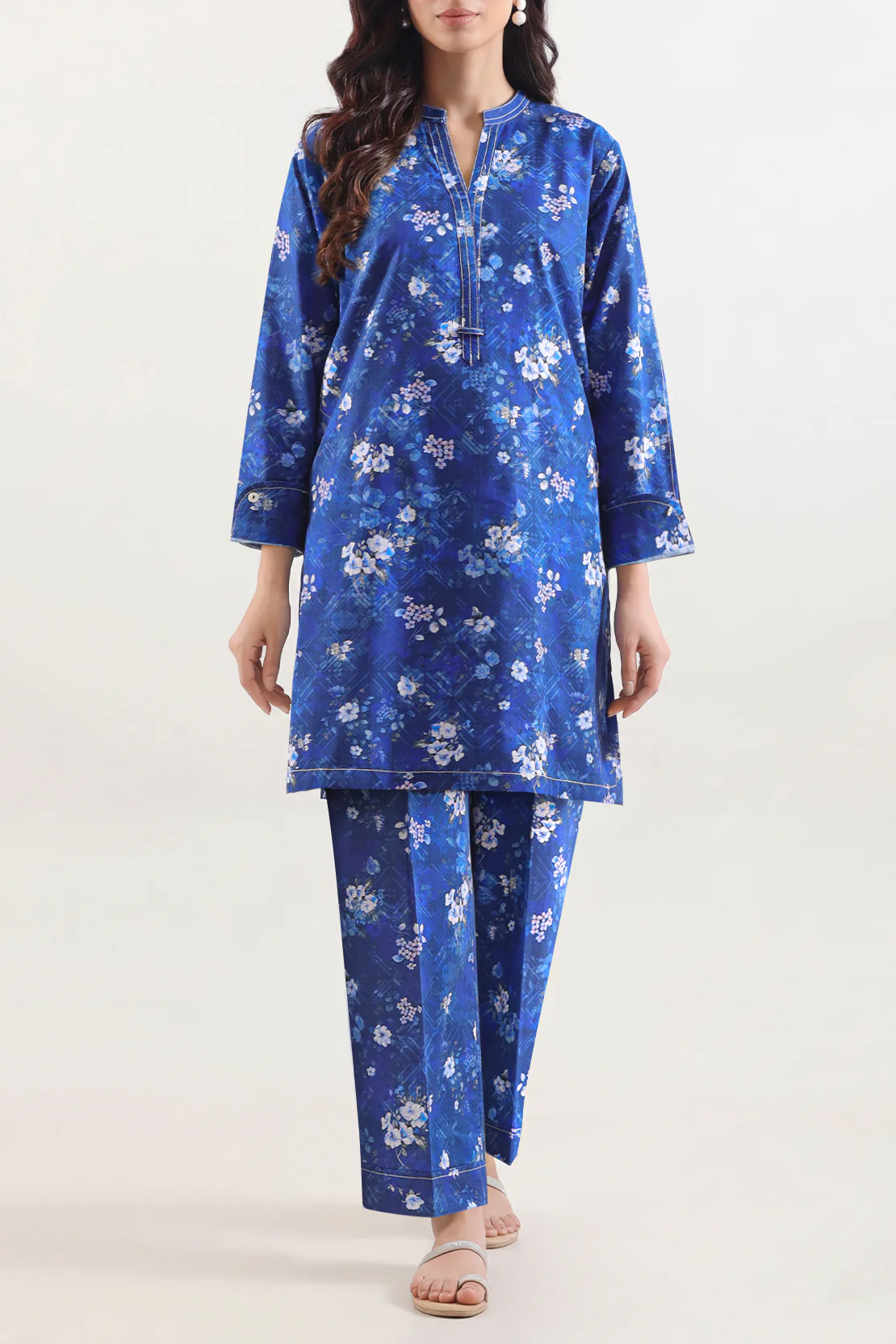 Printed Lawn Stitched 2 Piece (Shirt/Trouser)
