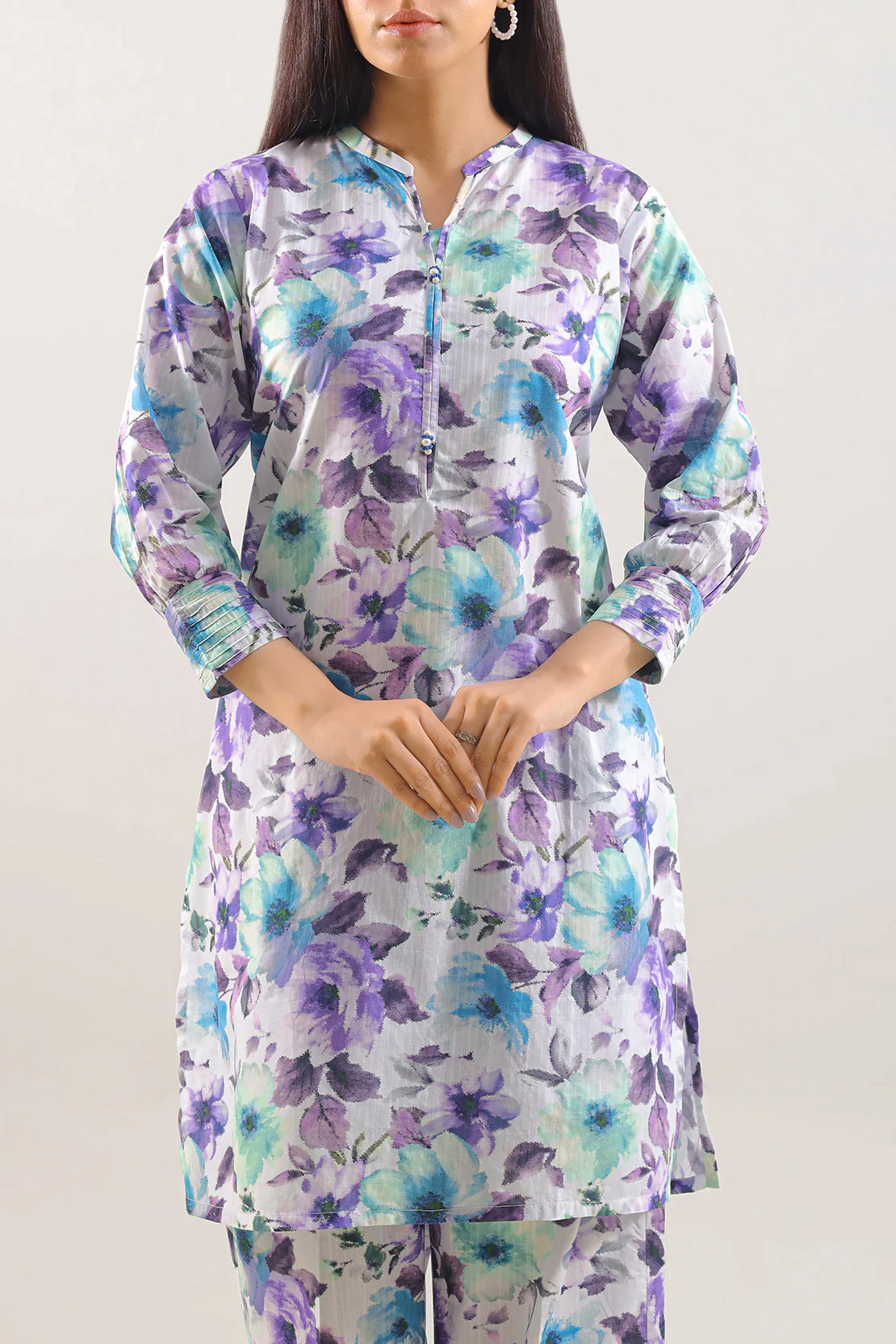 Printed Lawn Stitched 2 Piece (Shirt/Trouser) - Image 2