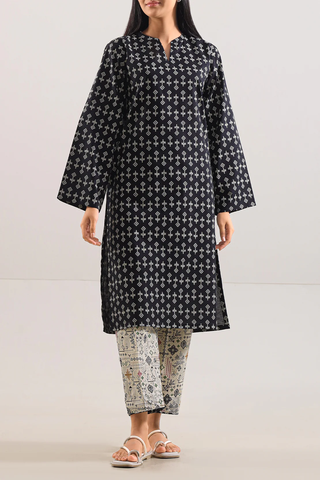 Printed Lawn Stitched 2 Piece (Shirt/Trouser)