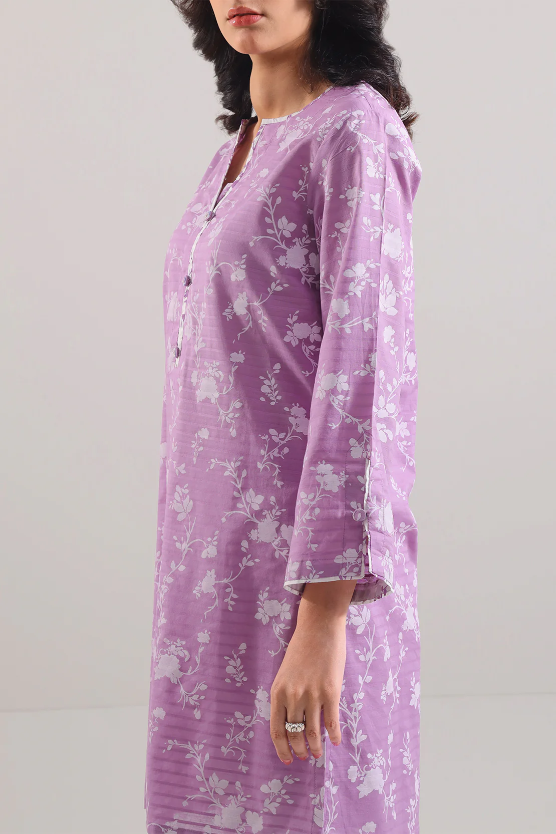 Printed Lawn Stitched 2 Piece (Shirt/Trouser) - Image 4