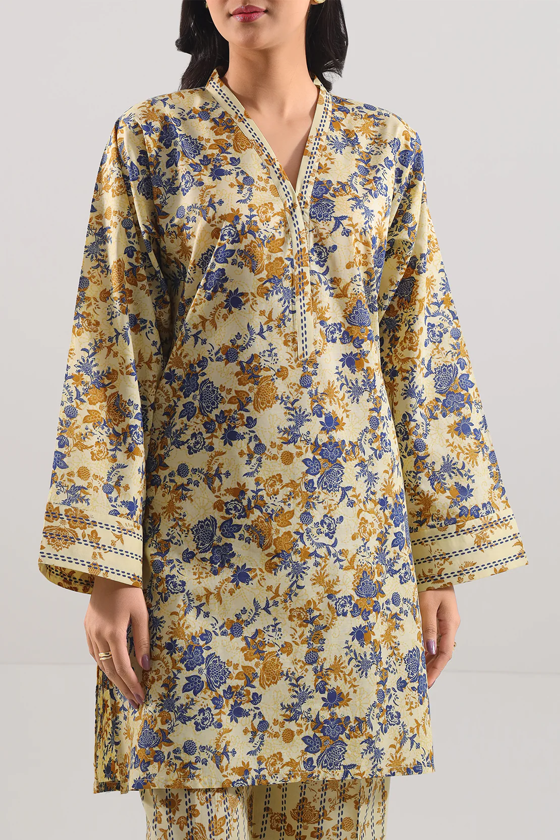 Printed Lawn Stitched 2 Piece (Shirt/Trouser) - Image 4