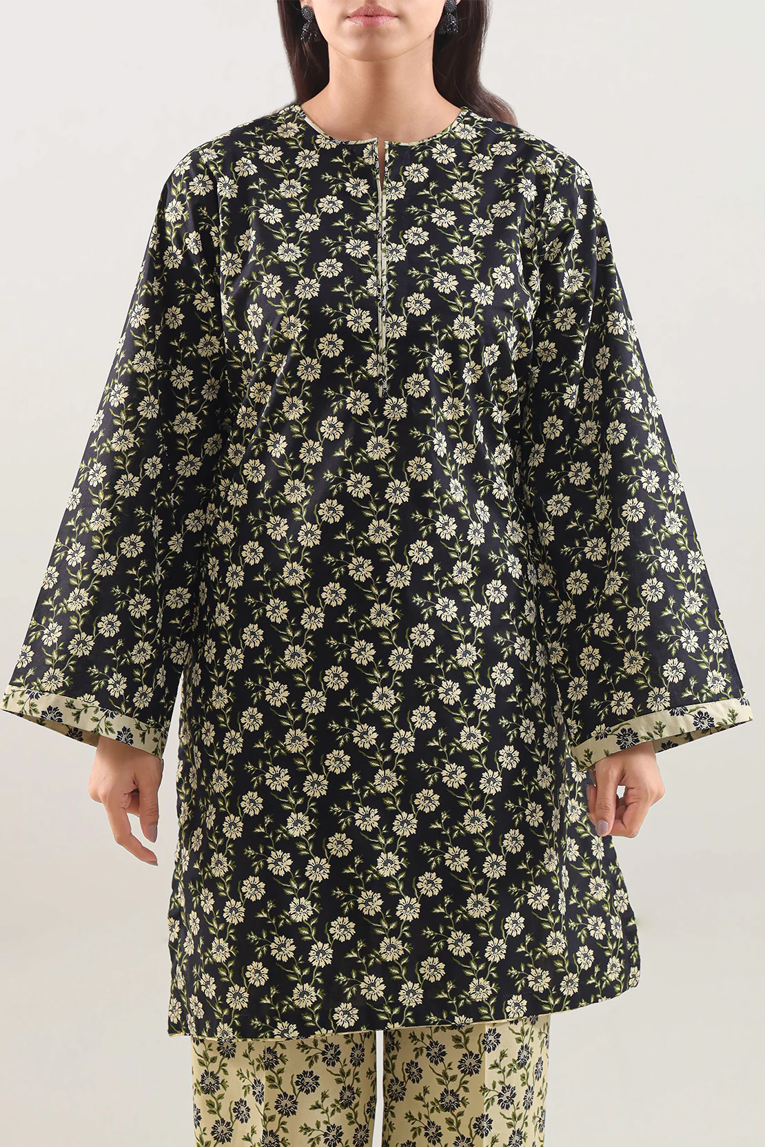 Printed Lawn Stitched 2 Piece (Shirt/Trouser) - Image 3