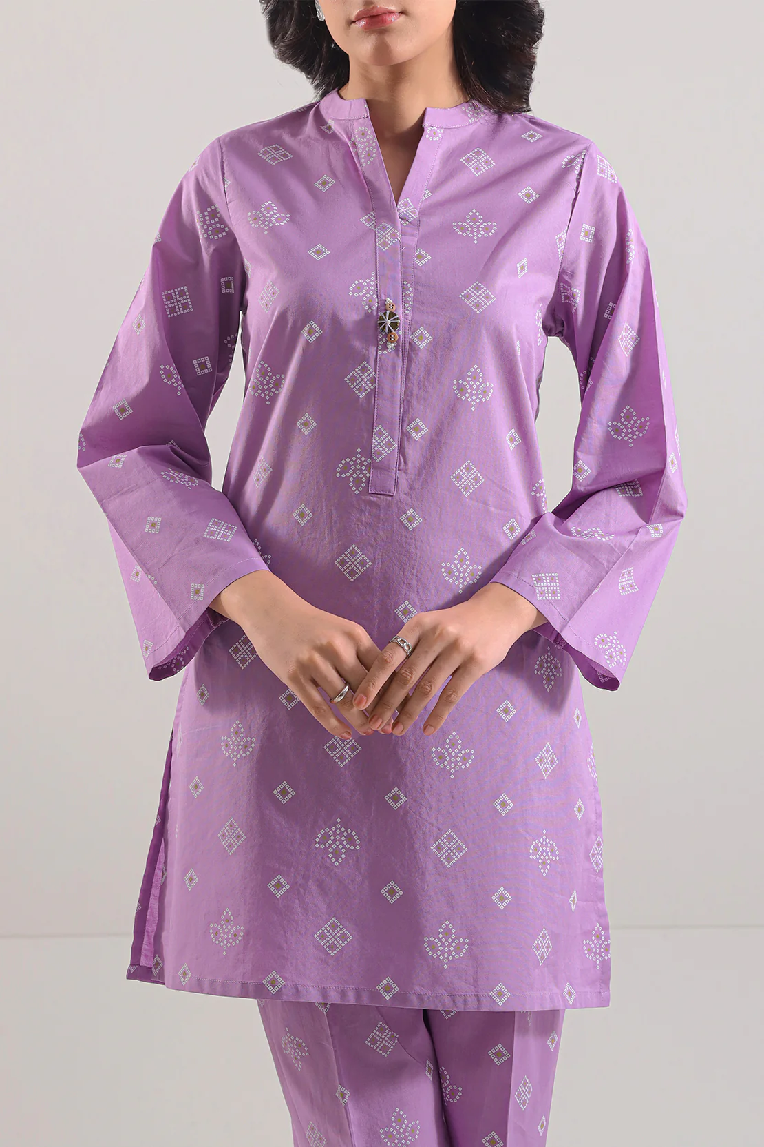 Printed Lawn Stitched 2 Piece (Shirt/Trouser) - Image 2