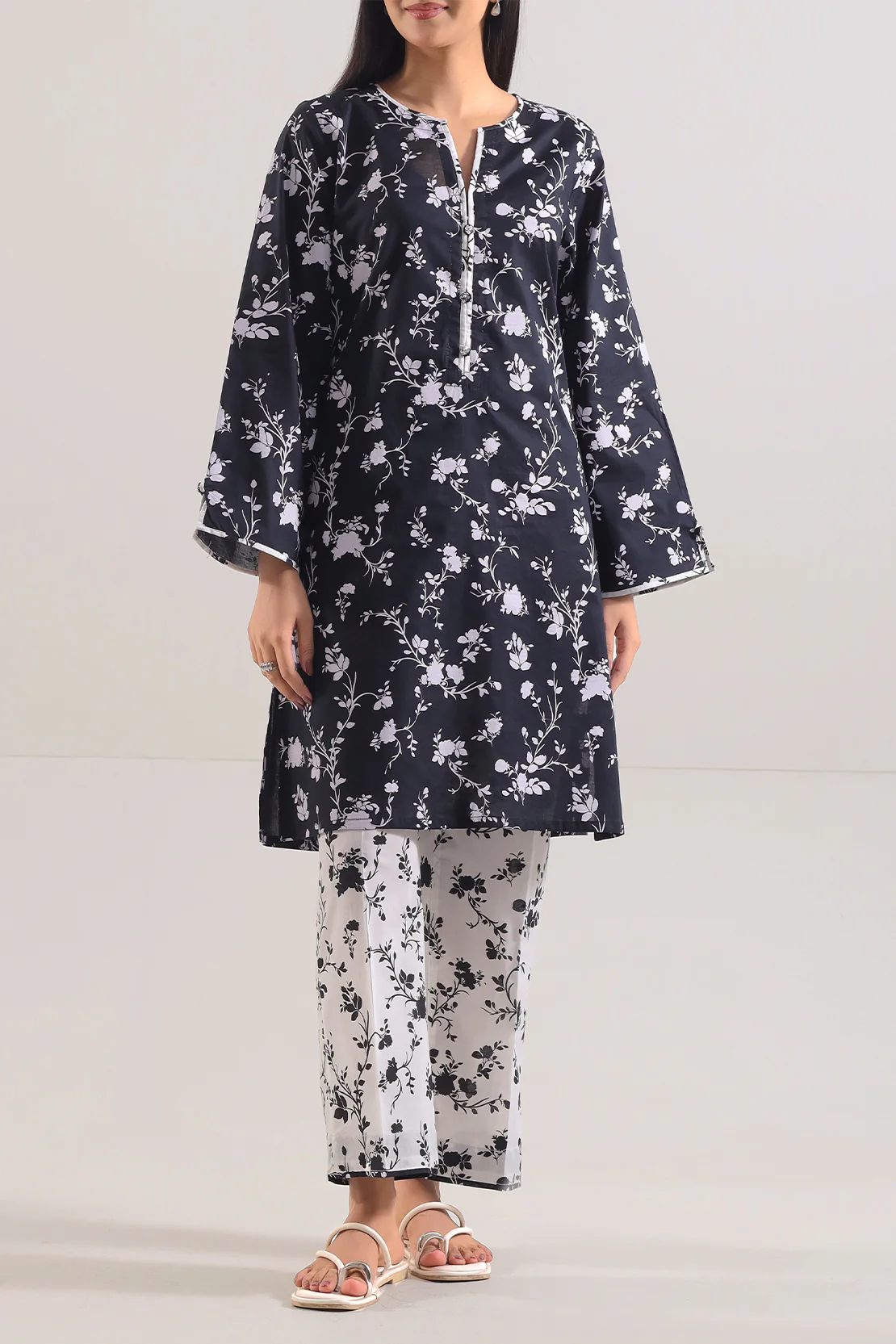Printed Lawn Stitched 2 Piece (Shirt/Trouser)