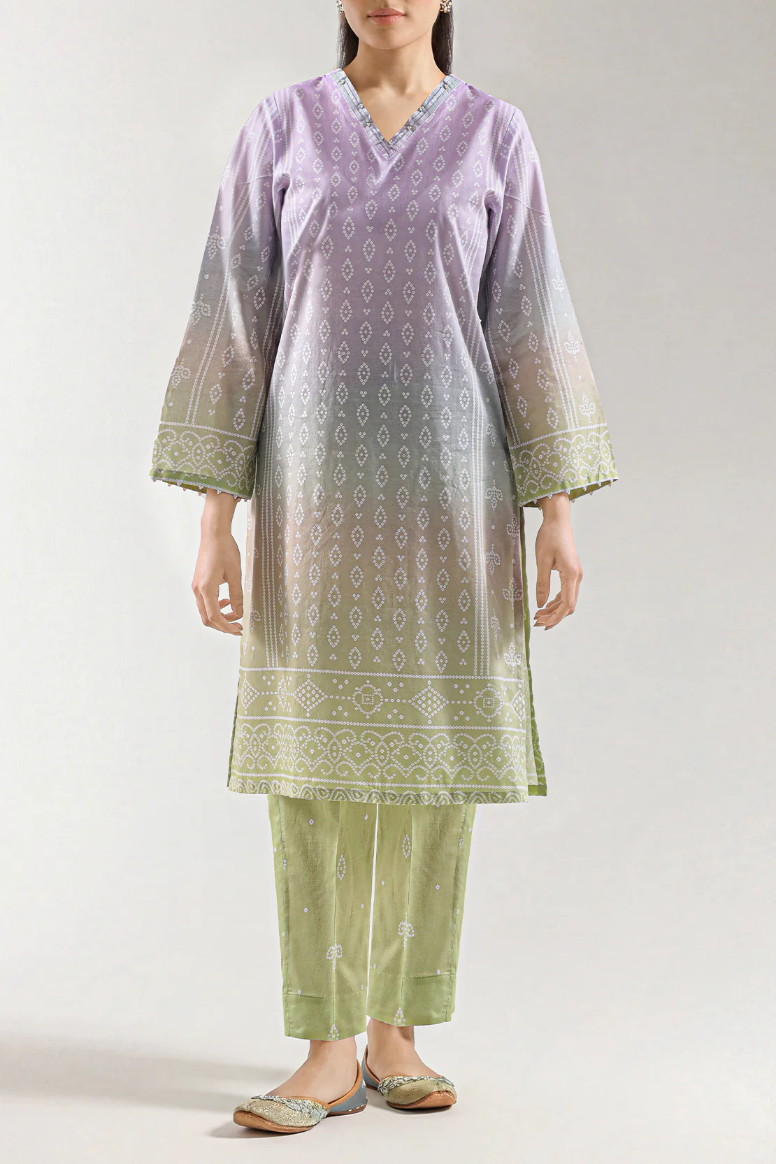 Printed Lawn Stitched 2 Piece (Shirt/Trouser)