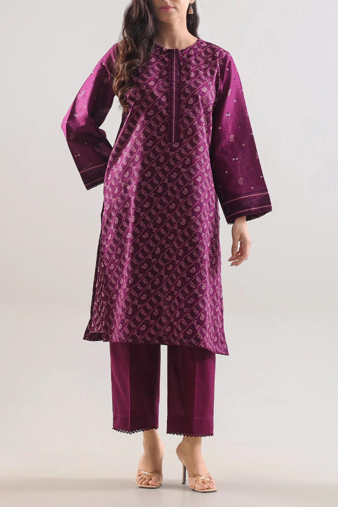 Printed Lawn Stitched 2 Piece (Shirt/Trouser)