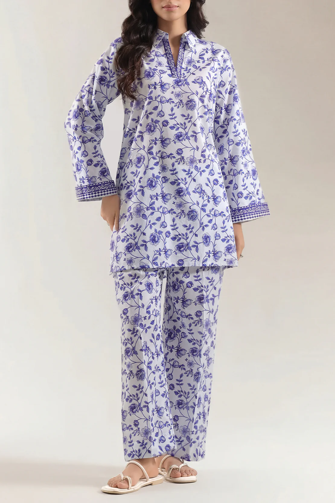 Printed Lawn Stitched 2 Piece (Shirt/Trouser)