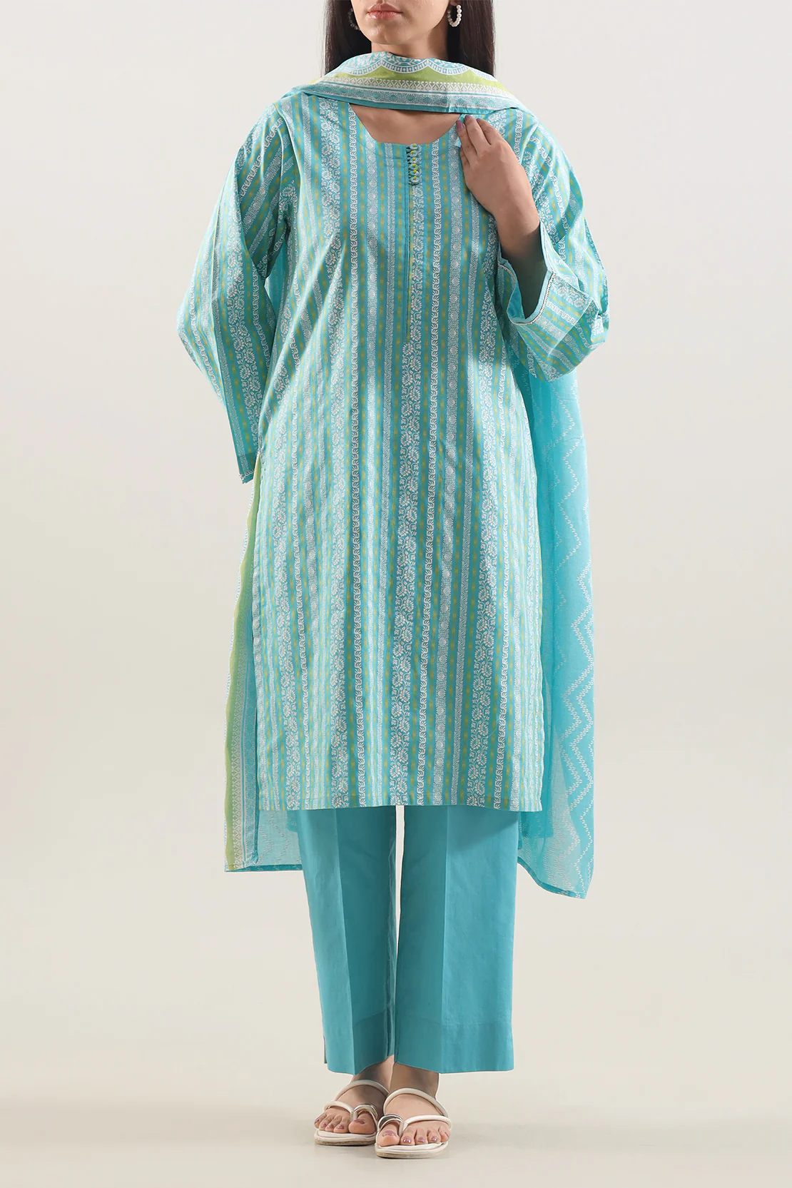Printed Lawn Stitched 2 Piece (Shirt/Trouser)