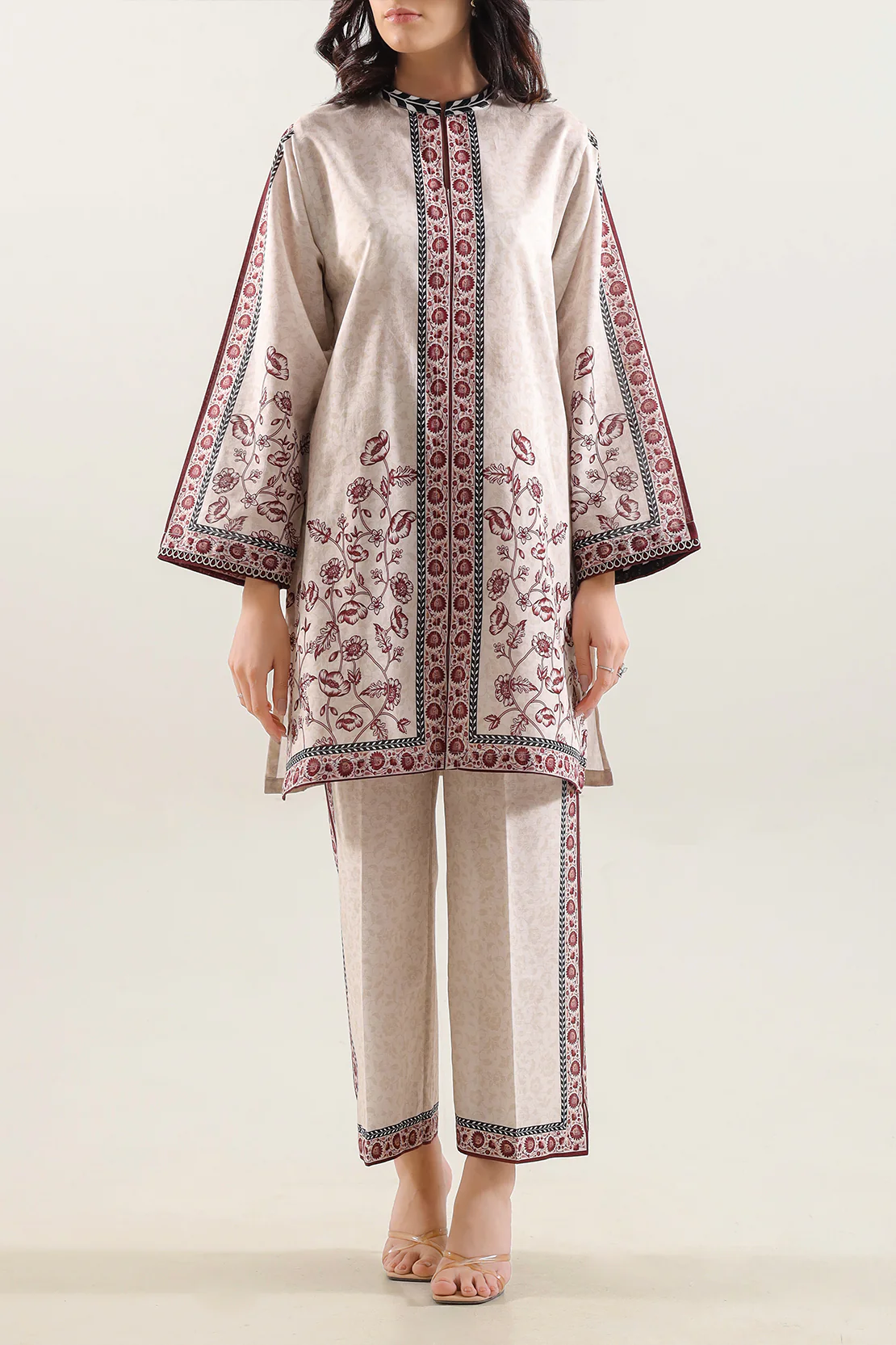 Printed Lawn Stitched 2 Piece (Shirt/Trouser)