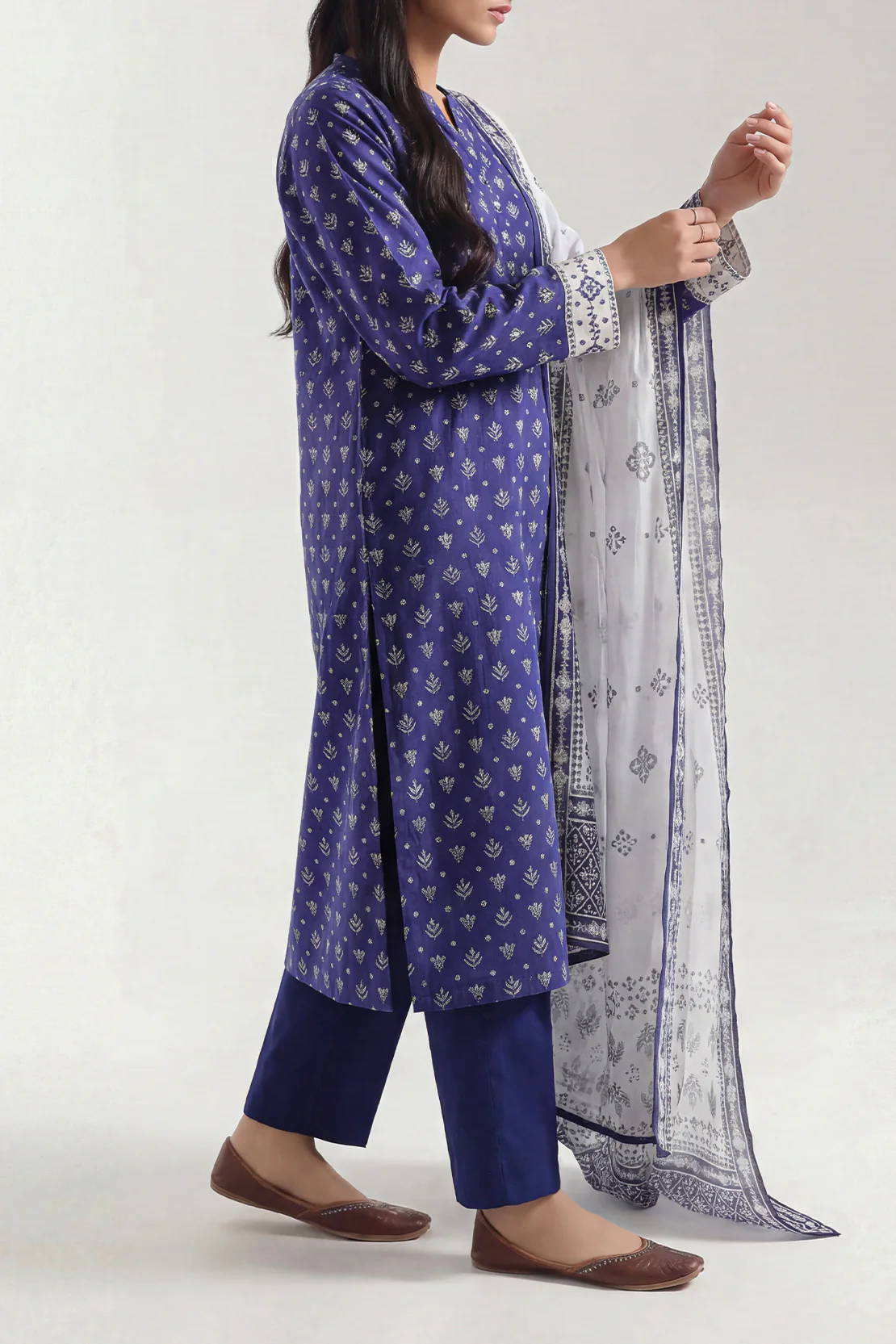 Printed Lawn Stitched 2 Piece (Shirt/Trouser) - Image 2