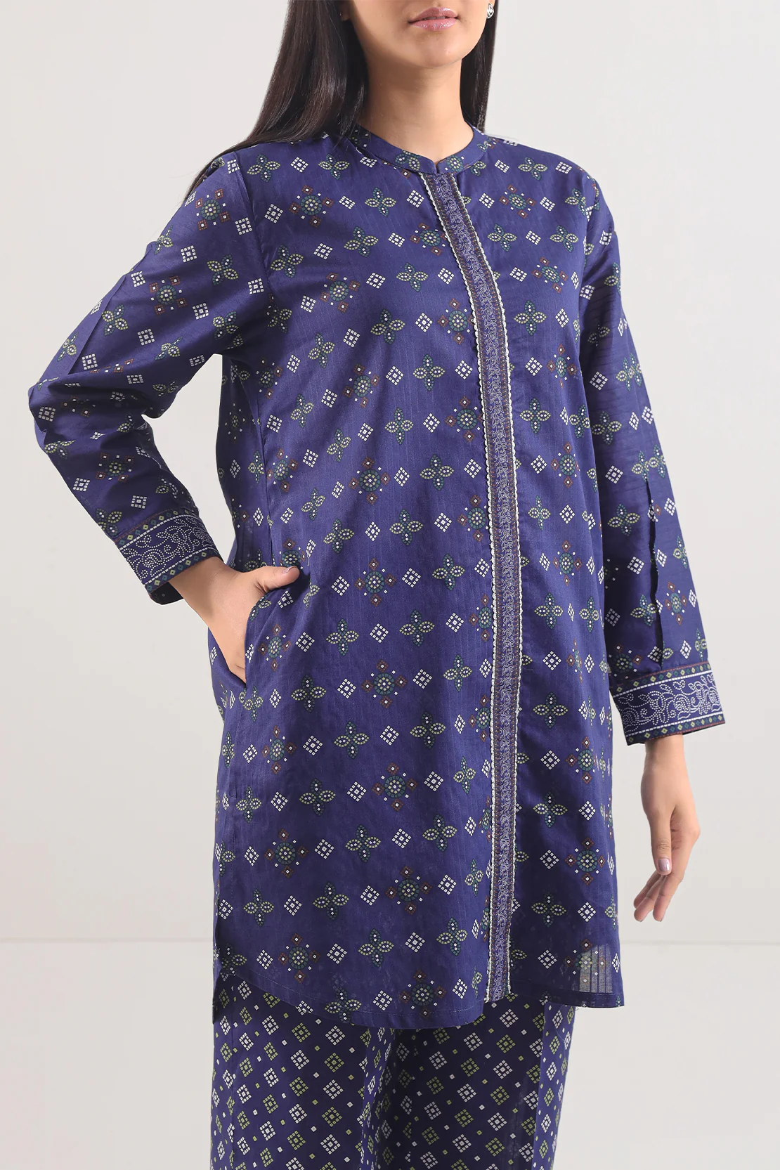 Printed Lawn Stitched 2 Piece (Shirt/Trouser) - Image 3